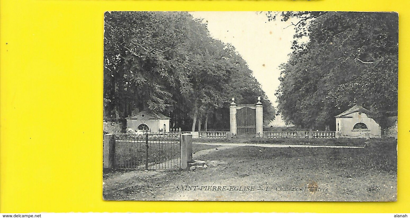 St PIERRE L'EGLISE Rare L'Entrée Du Château (ELD) Manche (50) - Saint Pierre Eglise