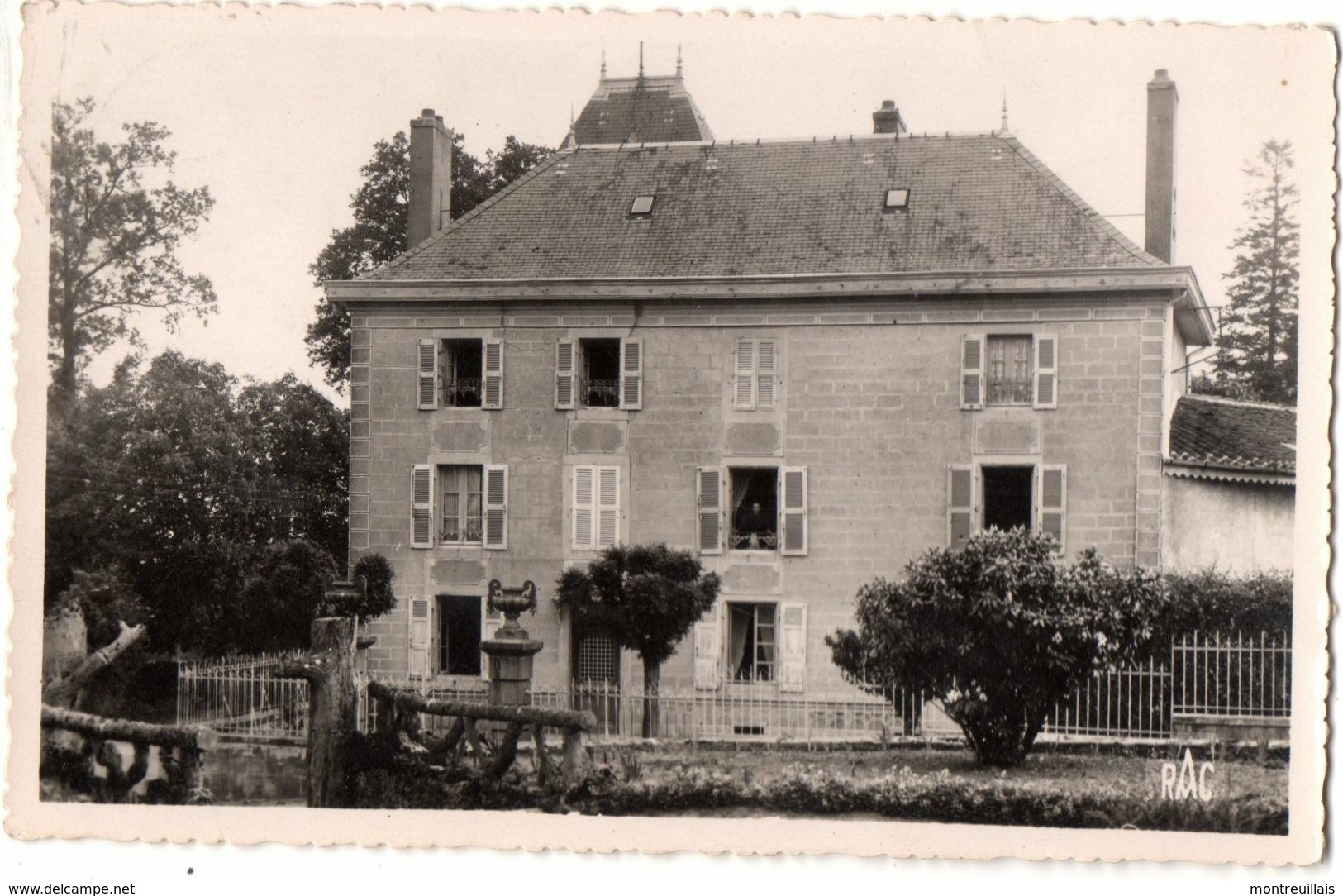 CPSM, Petit Format, ORADOUR SUR VAYRES, Chateau Du Ponty, écrite, De 1955 - Oradour Sur Vayres