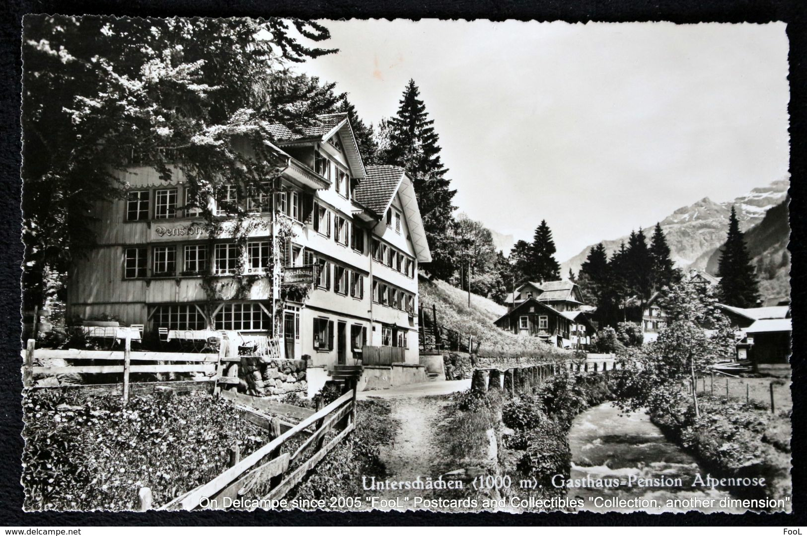 SCHWEIZ Unterschächen Gasthaus Pension Alpenrose SUISSE Hôtel SWITZERLAND - Unterschächen