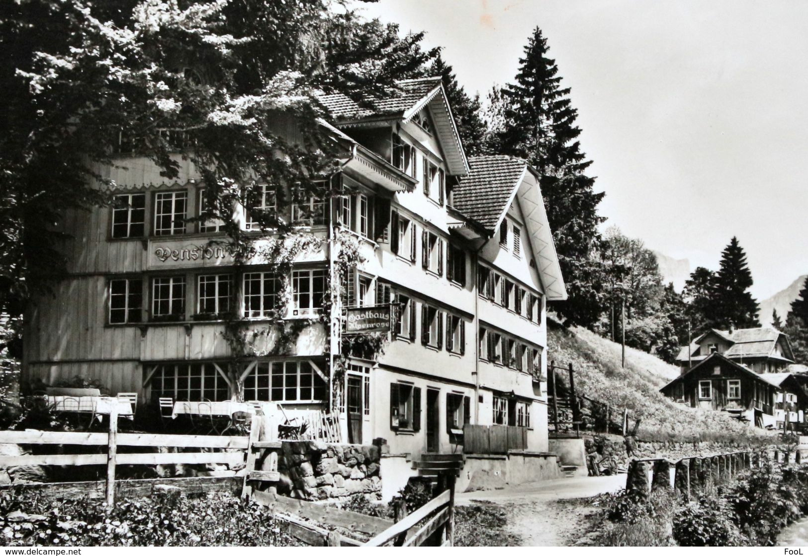 SCHWEIZ Unterschächen Gasthaus Pension Alpenrose SUISSE Hôtel SWITZERLAND - Unterschächen