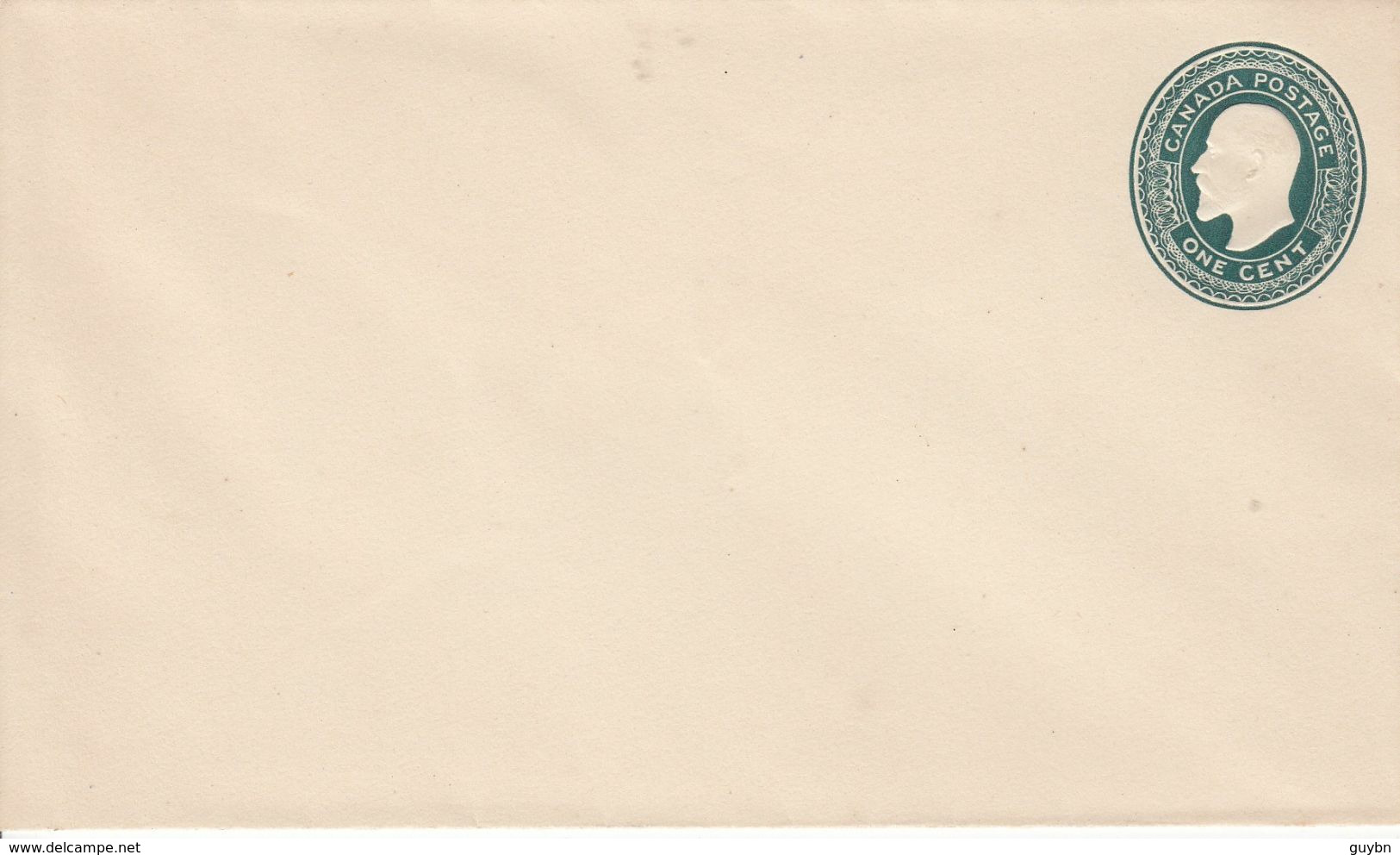 ( Canada Entier Stationery Enveloppe  .. 1 Cent Vert .. Format 150 X 90 .. Patte Collee !!! - 1860-1899 Regering Van Victoria