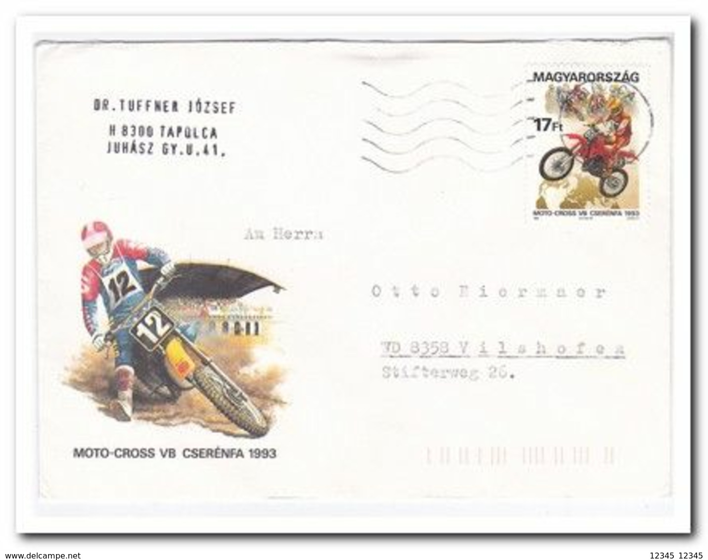 1993, Letter From Tapolca To Vilshofen Germany - Storia Postale