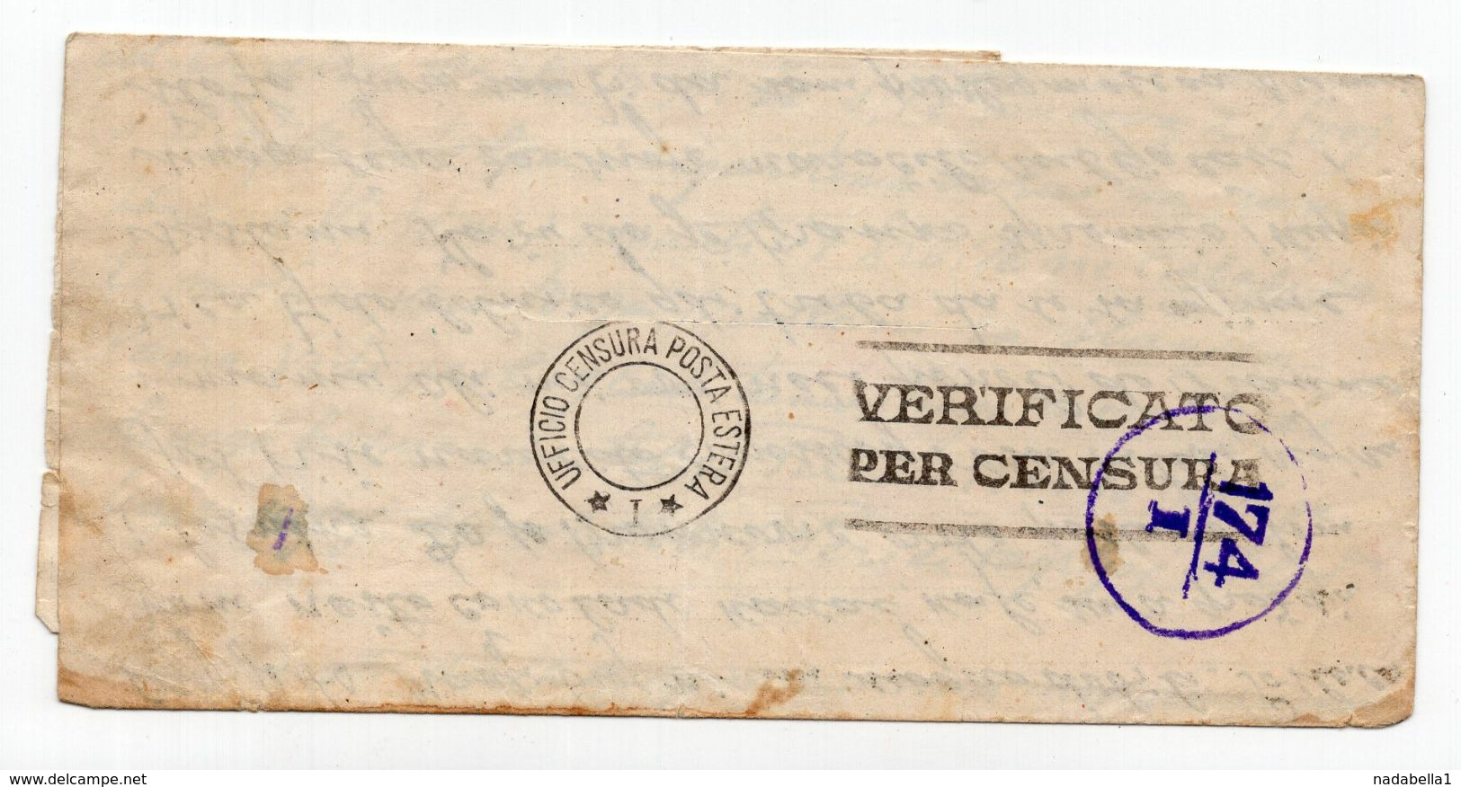 1943. WWII SERBIA,GERMAN OCCUPATION OF SERBIA,POW IN ITALY,CENSORED LETTER TO NIS, - Serbia