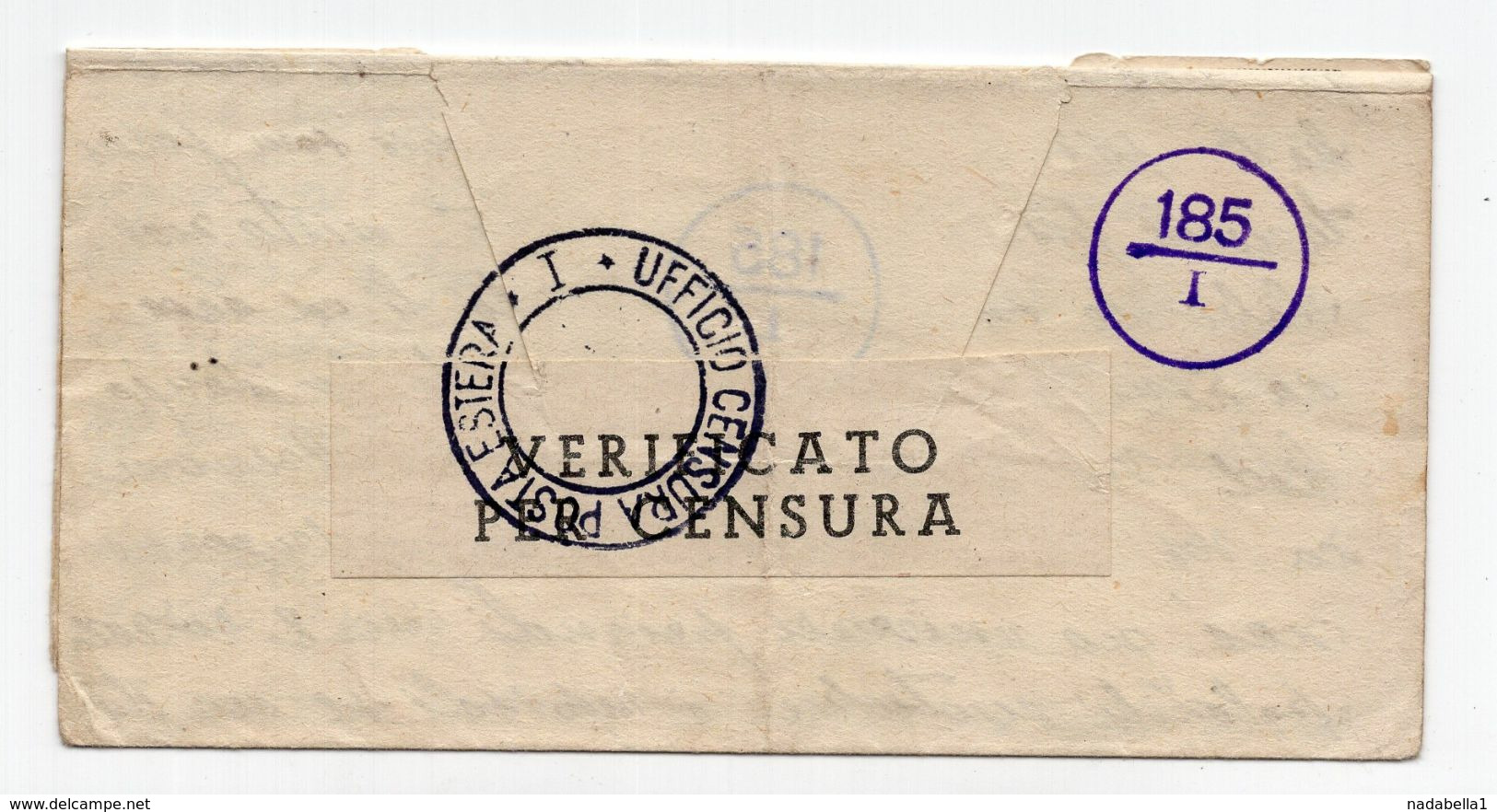 1941. WWII SERBIA,GERMAN OCCUPATION OF SERBIA,POW IN ITALY,VESTONE CAMP,CENSORED LETTER TO BELGRADE - Serbia