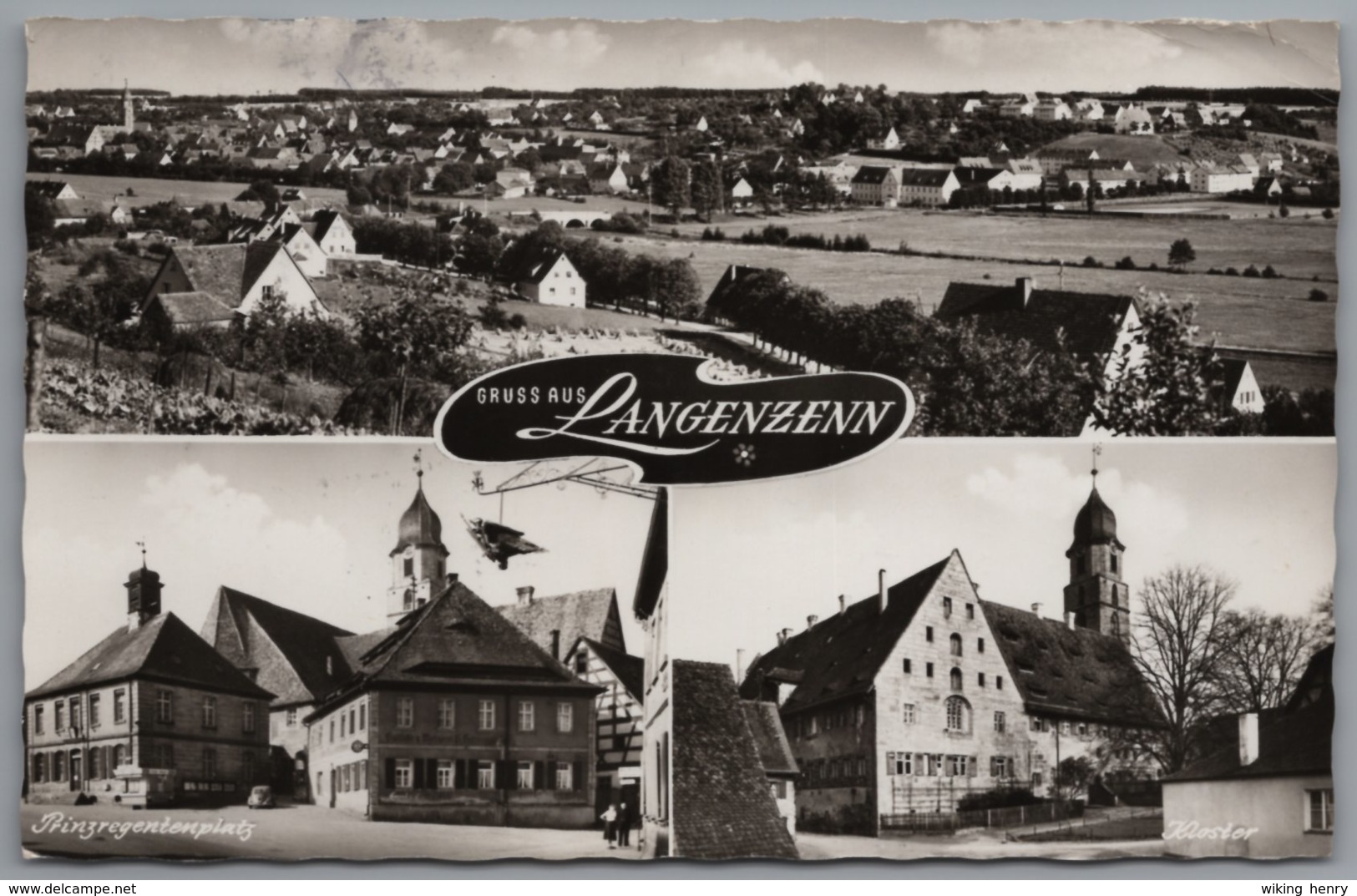 Langenzenn - S/w Mehrbildkarte 1 - Langenzenn