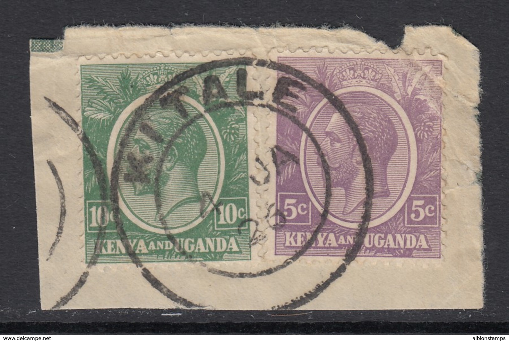 KUT, Sc 19, 21 (SG 77, 79), Used On Piece, Kitale Cancel - Kenya & Uganda