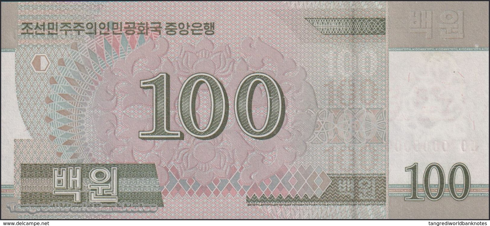 TWN - NORTH KOREA 61a2-SP - 100 Won 2008 (2009) Specimen 0000000 - Prefix ㅁㅇ UNC - Corea Del Nord