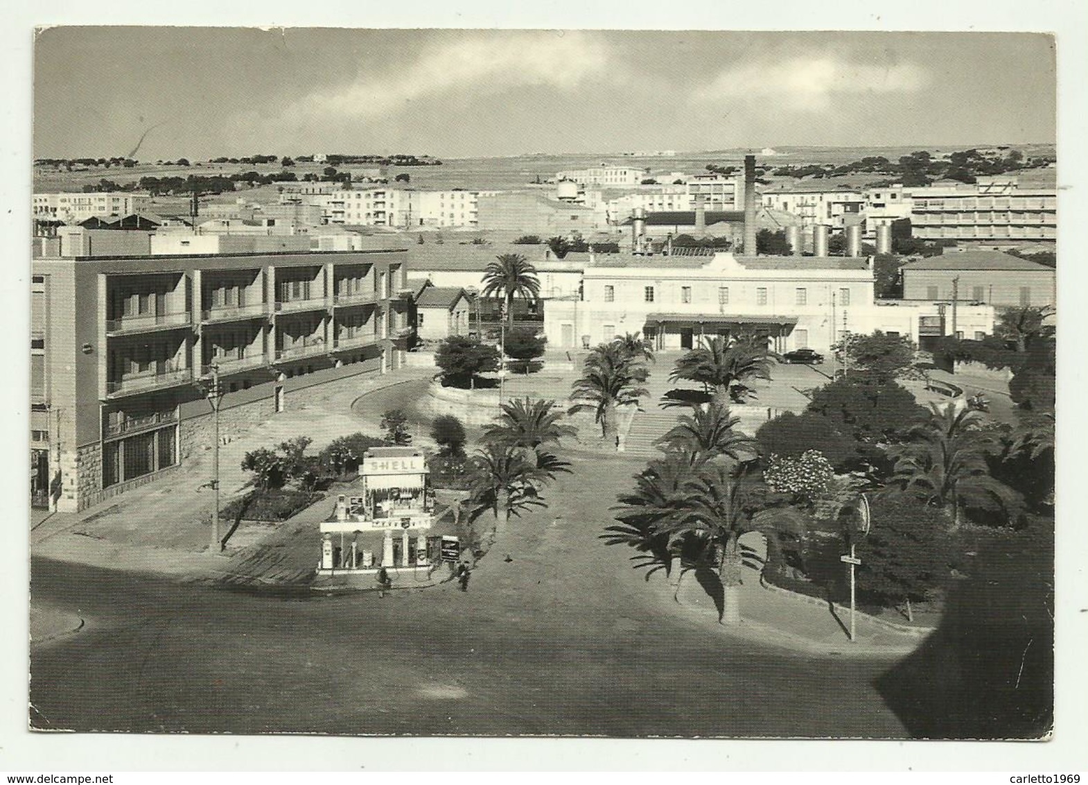 RAGUSA - PIAZZA DEL POPOLO - STAZIONE FERROVIARIA  VIAGGIATA   FG - Ragusa