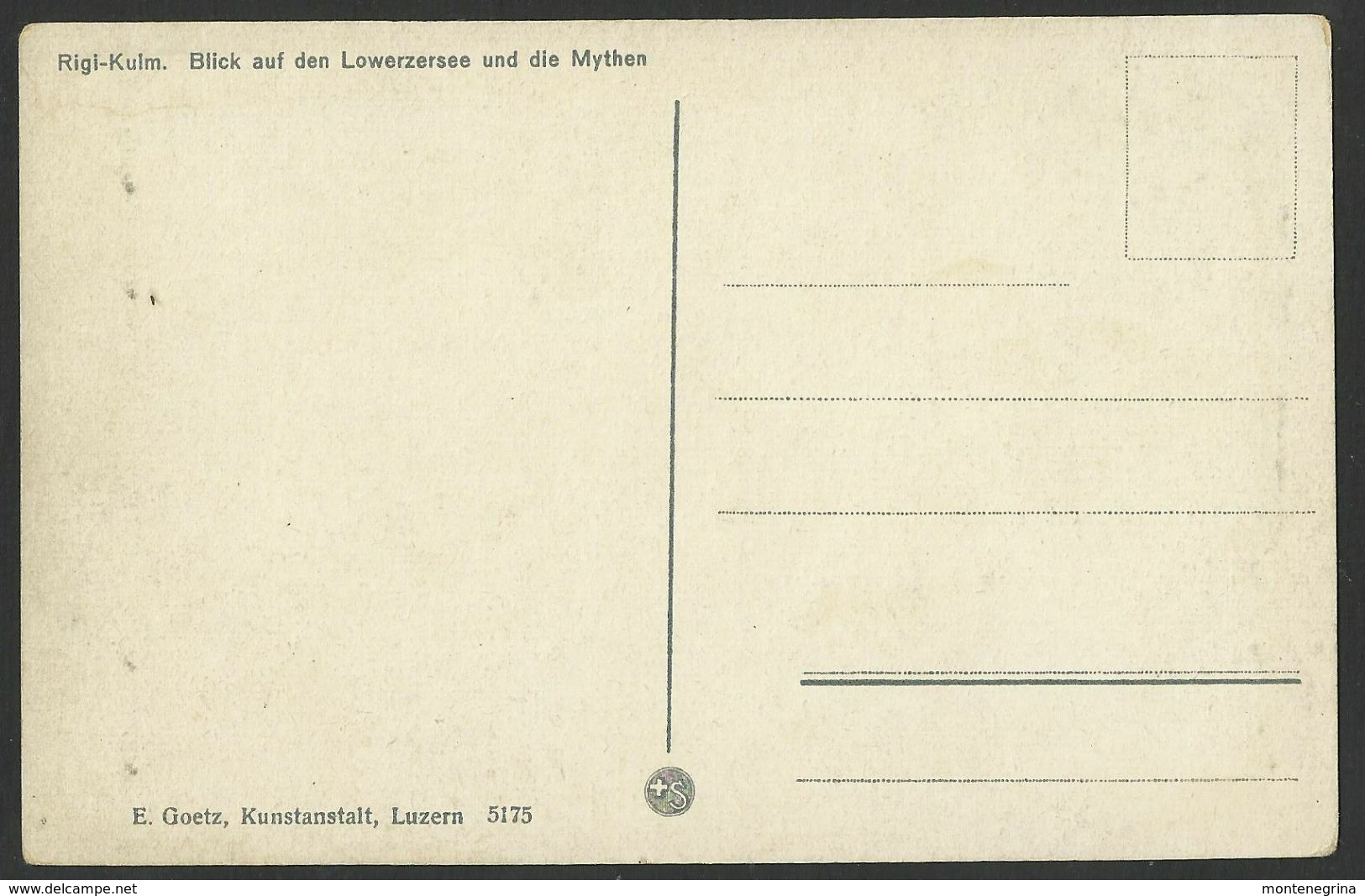 RIGI KULM View Of The Lauerzersee And The Muthen Vaches Cows Old Postcard (see Sales Conditions) 02590 - Lauerz