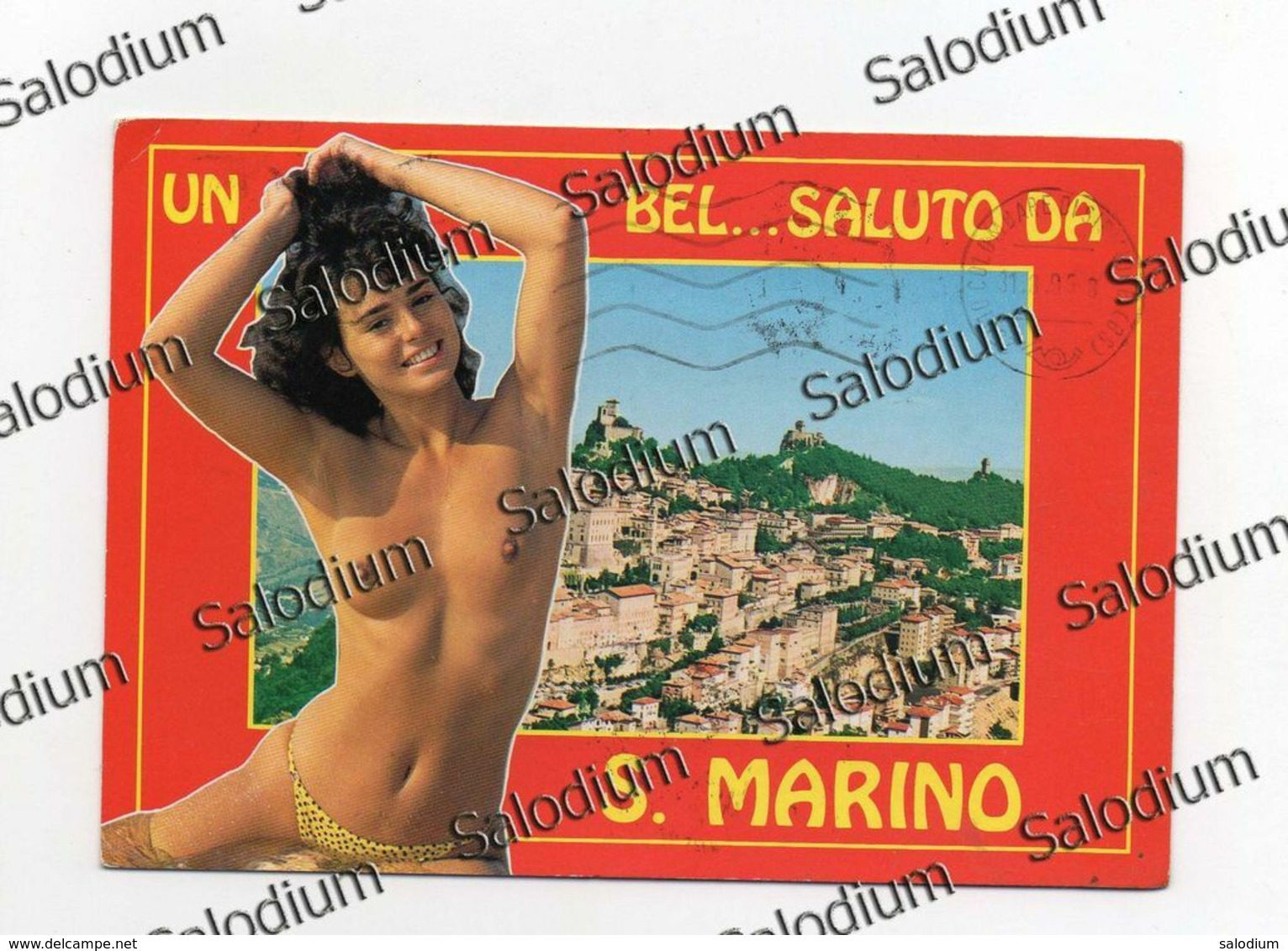 Semi Nude Girl - Pin Up - Ragazza - Repubblica Di San Marino - Storia Postale - Cartas & Documentos