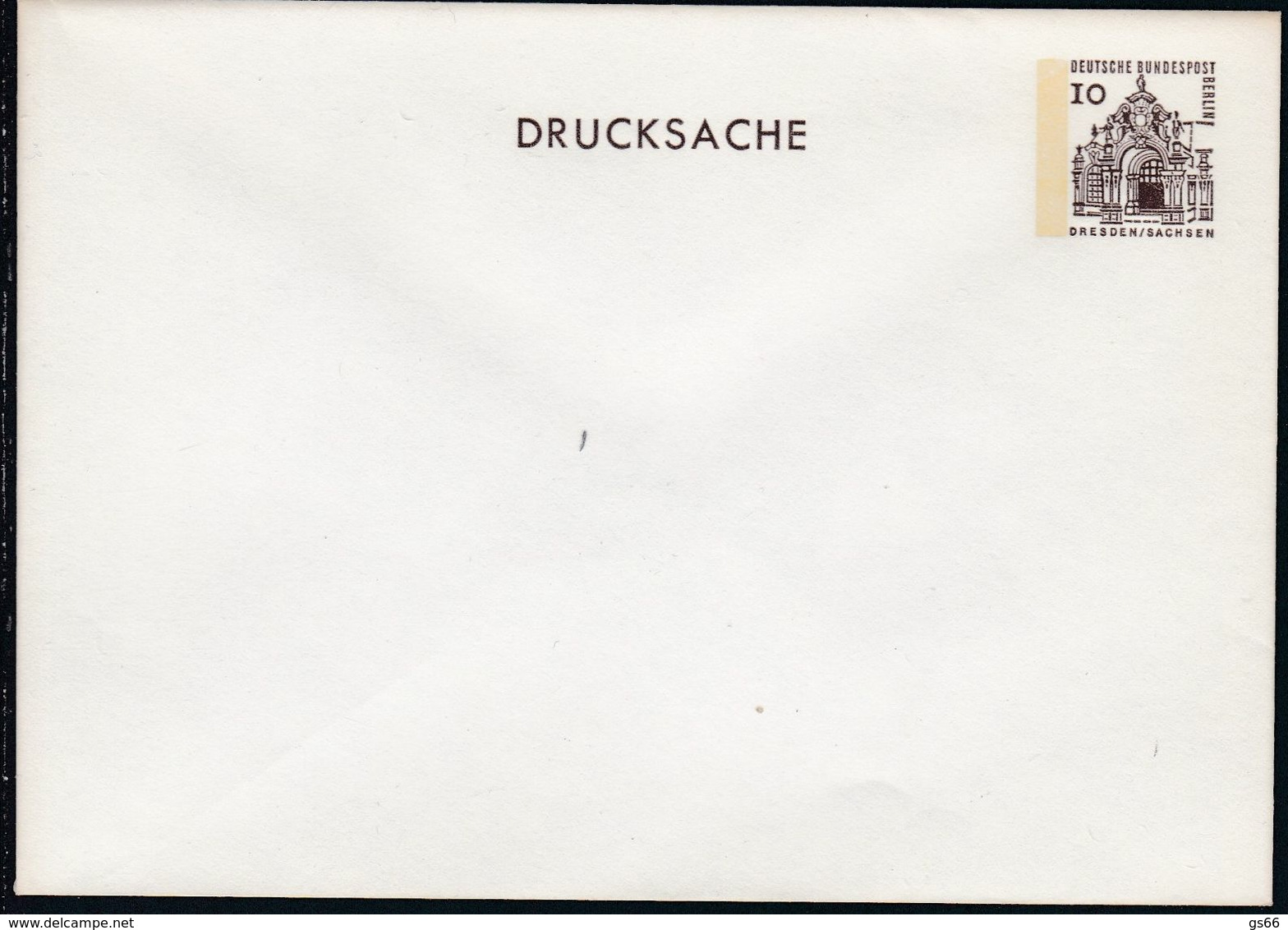 Berlin, 1966, PU 34, Bauwerke I, 10 Pf. Drucksache - Private Covers - Mint