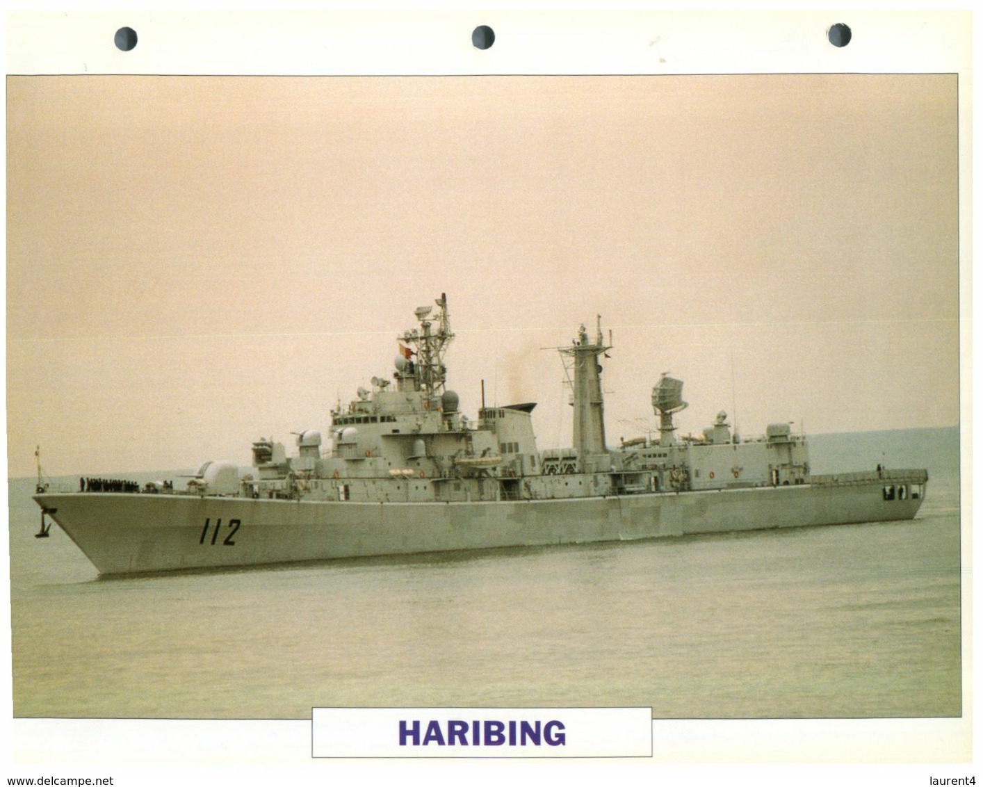 (25 X 19 Cm) (26-08-2020) - H - Photo And Info Sheet On Warship - Russia Navy - Haribing (112) - Bateaux