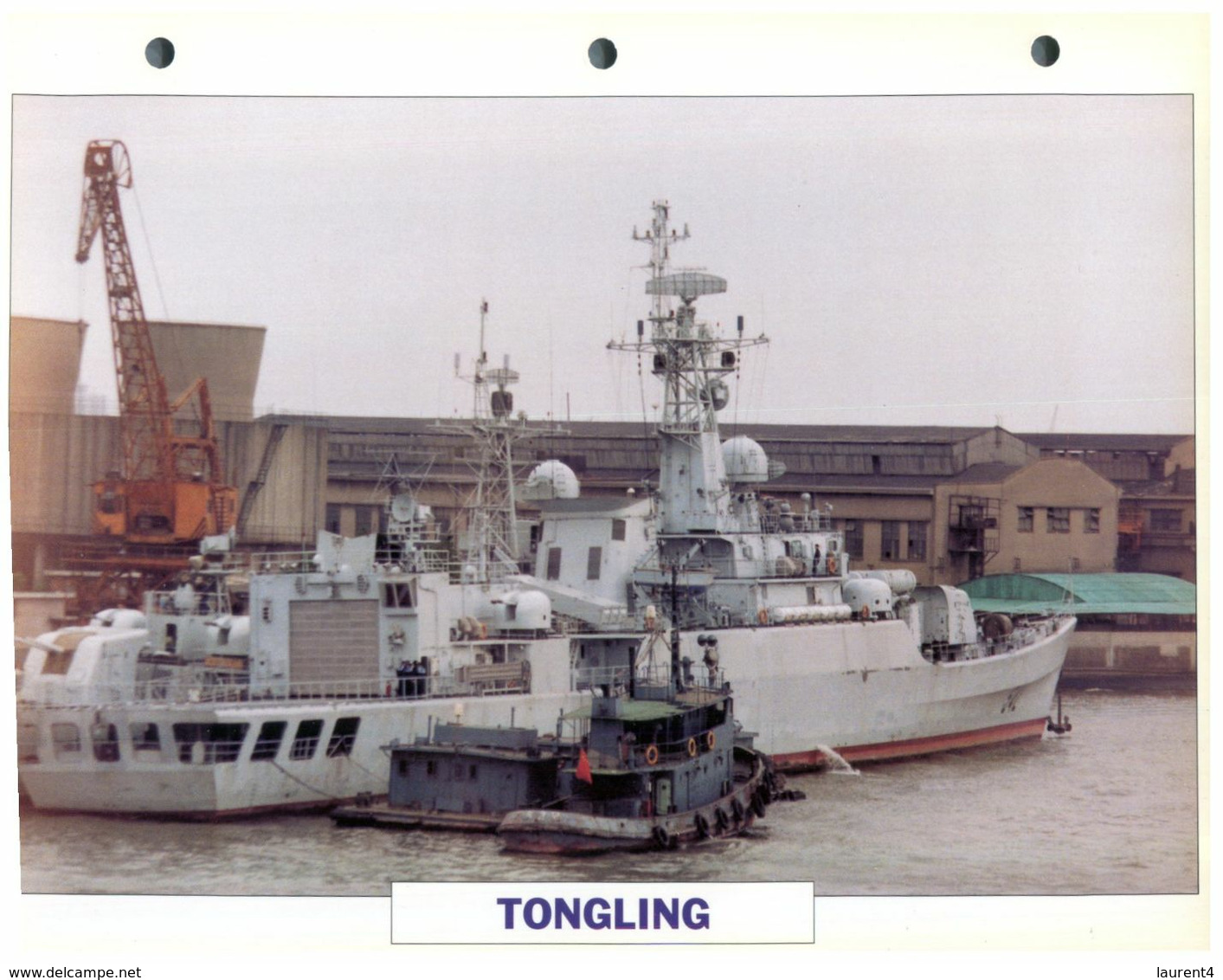 (25 X 19 Cm) (26-08-2020) - H - Photo And Info Sheet On Warship - Russia Navy - Tongling - Bateaux