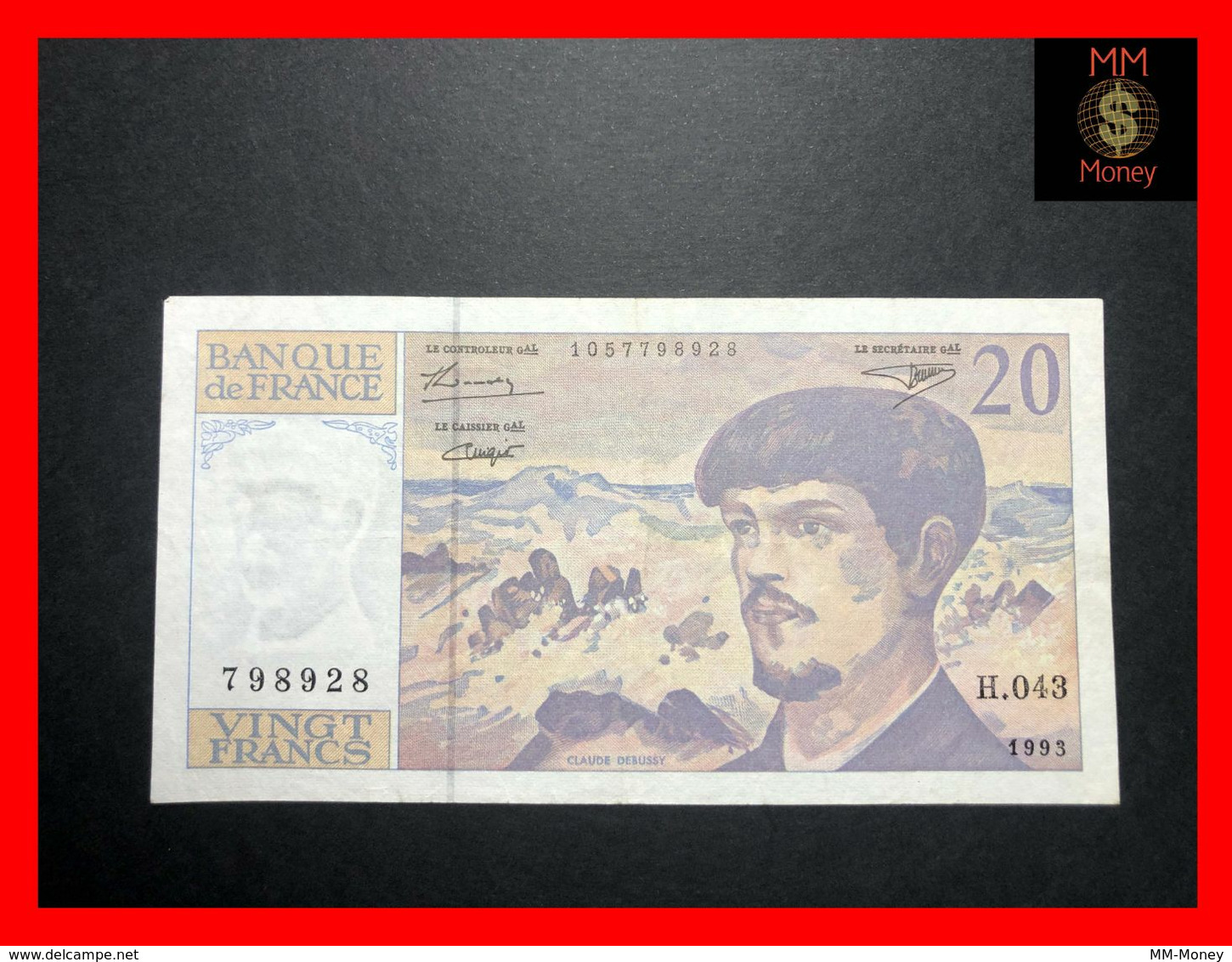 FRANCE 20 Francs 1993   P. 151   VF - 20 F 1980-1997 ''Debussy''