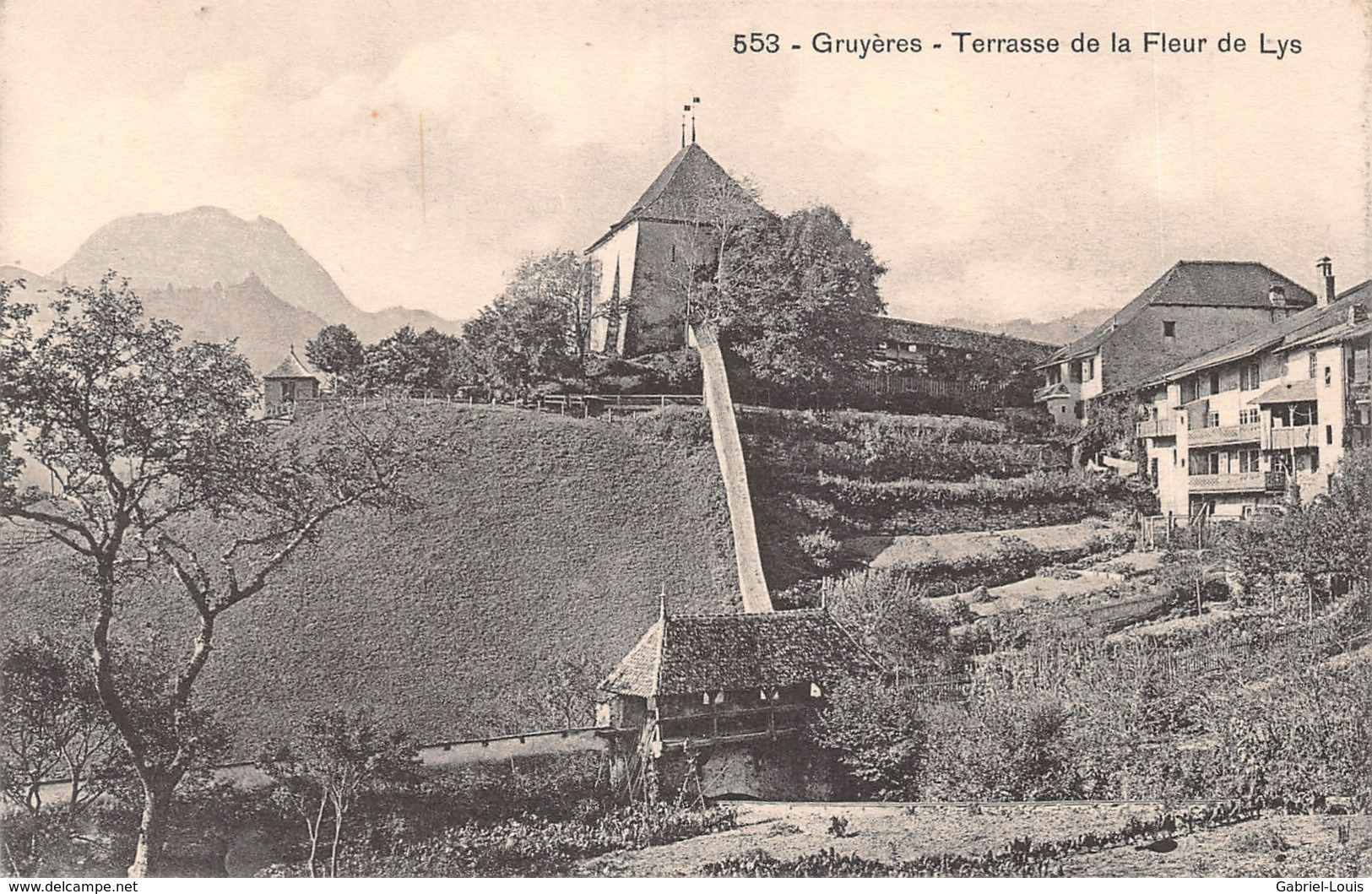 Gruyères Terrasse De La Fleur De Lys - Gruyères