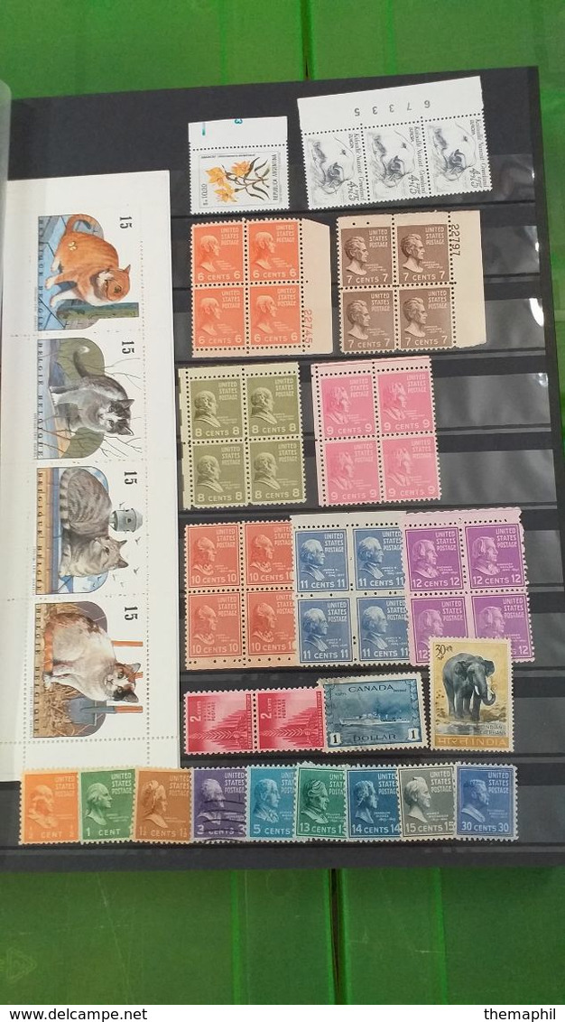 lot n° TH 519 MONDE dont europe , un bon classeur de timbres neufs xx   voir mes autres vente