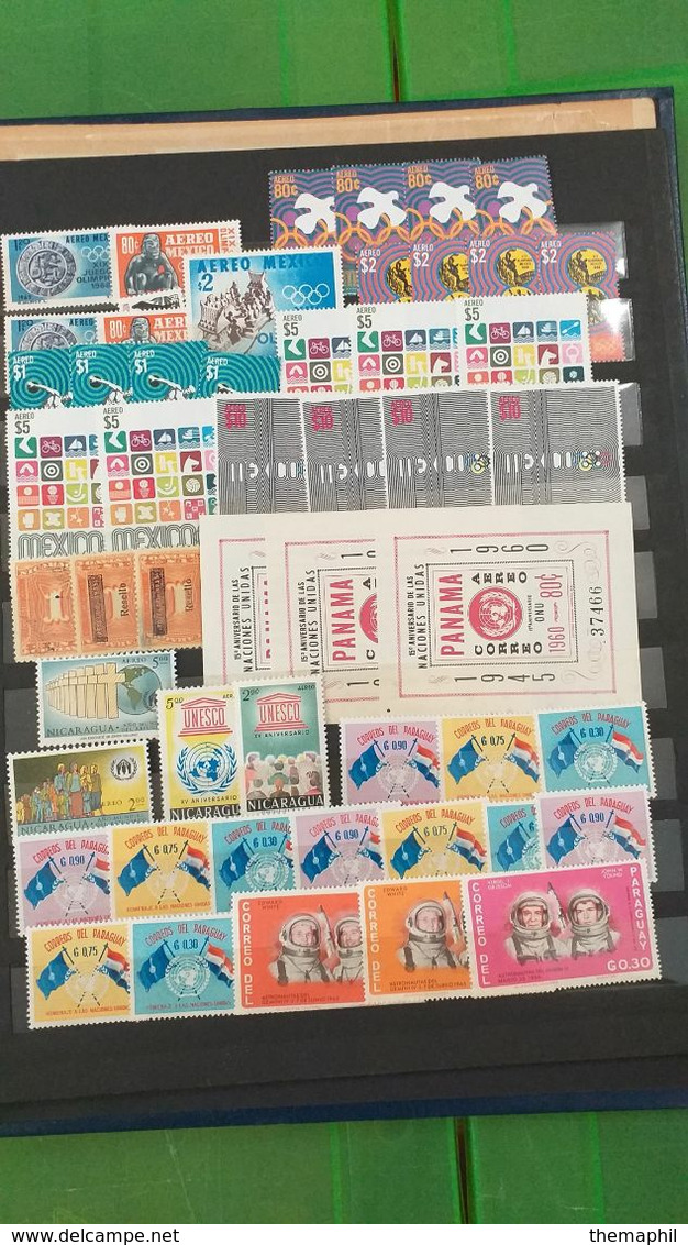 lot n° TH 519 MONDE dont europe , un bon classeur de timbres neufs xx   voir mes autres vente