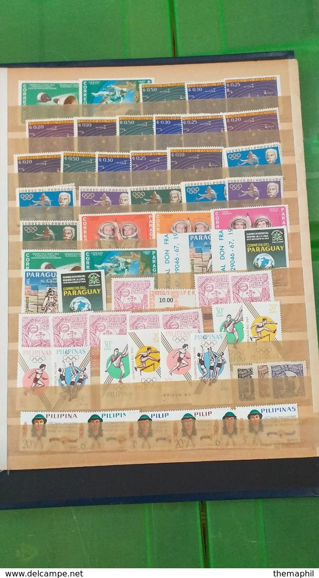 lot n° TH 519 MONDE dont europe , un bon classeur de timbres neufs xx   voir mes autres vente