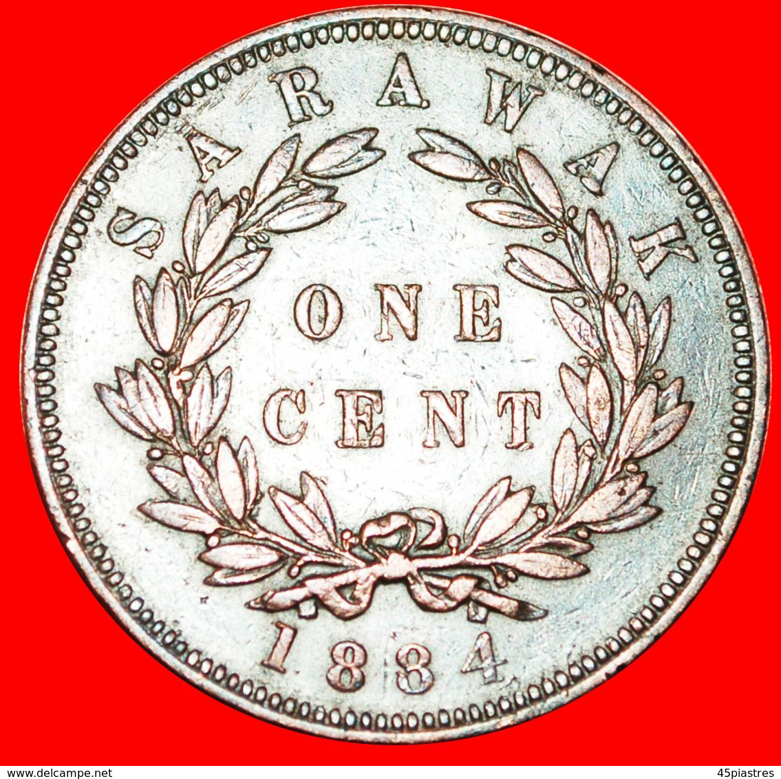 · GREAT BRITAIN (1870-1891): SARAWAK ★ 1 CENT 1884 UNCOMMON! LOW START★ NO RESERVE! - Autres – Asie