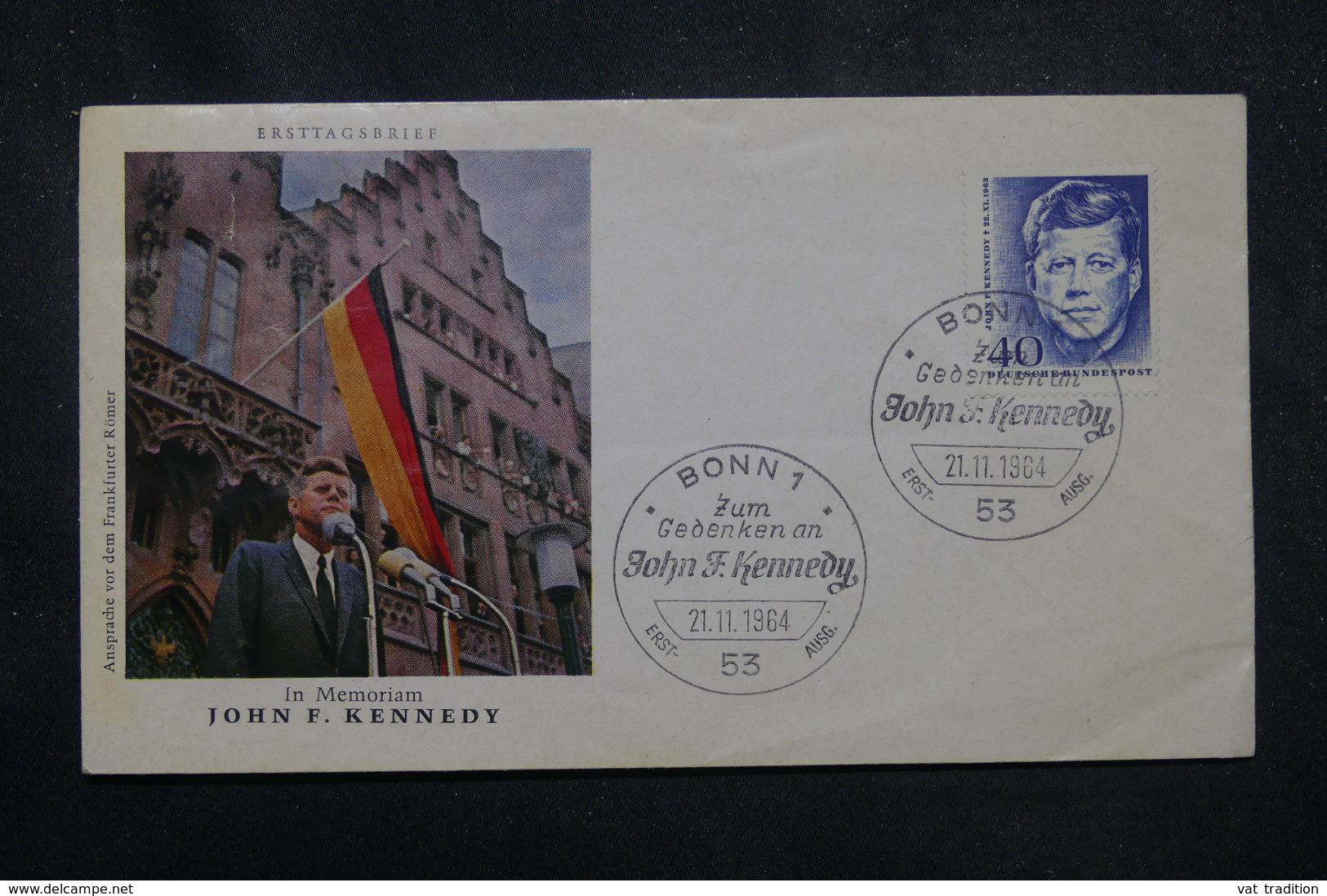 ALLEMAGNE - Enveloppe FDC En 1964 - Kennedy - L 70009 - Otros & Sin Clasificación