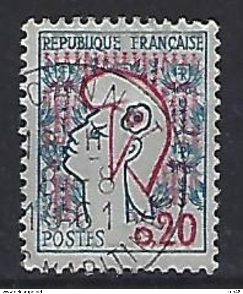 France 1961 Marianne De Cocteau (o) O.20c (type I) - 1961 Marianne De Cocteau