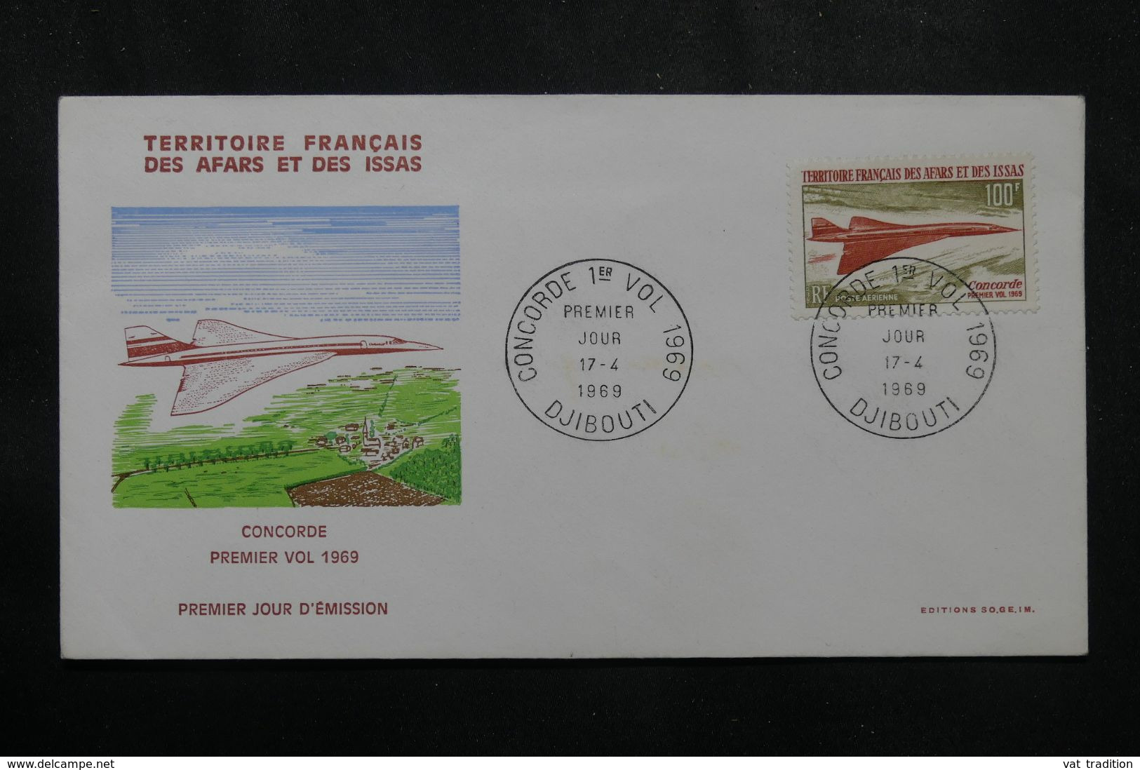 AFARS ET ISSAS - Enveloppe FDC En 1969 - Concorde - L 70031 - Lettres & Documents