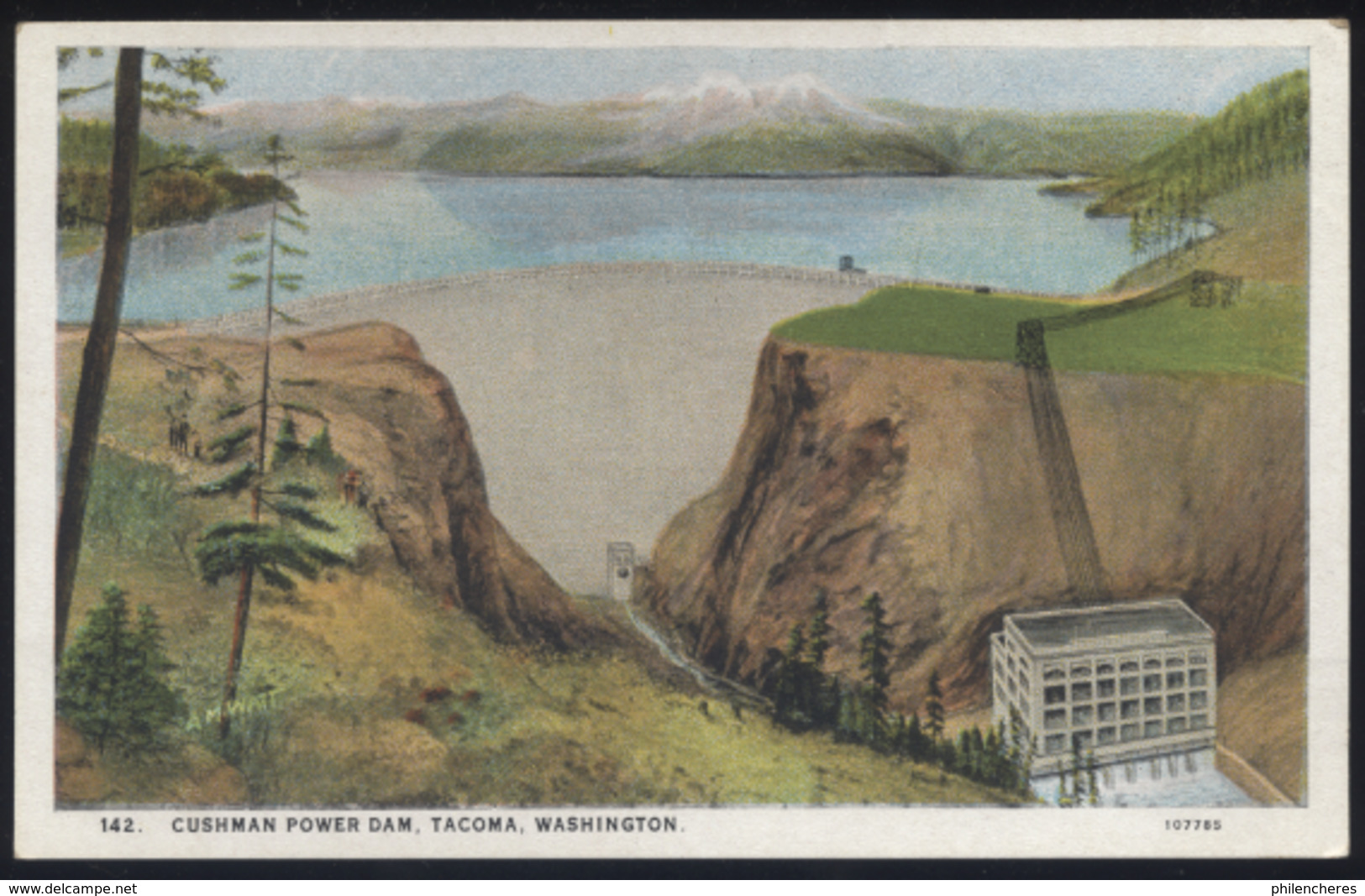 CPA - (Etats-Unis) Cushman Power Dam, Tacoma, Washington - Tacoma
