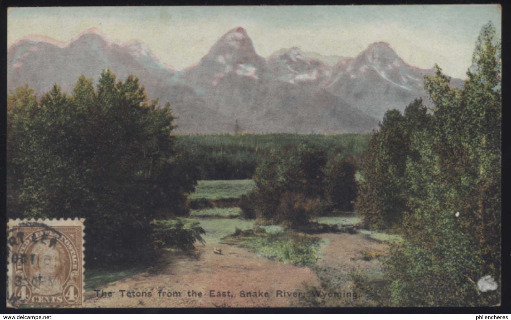 CPA - (Etats-Unis) The Tetons From The East, Snake River, Wyoming - Yellowstone