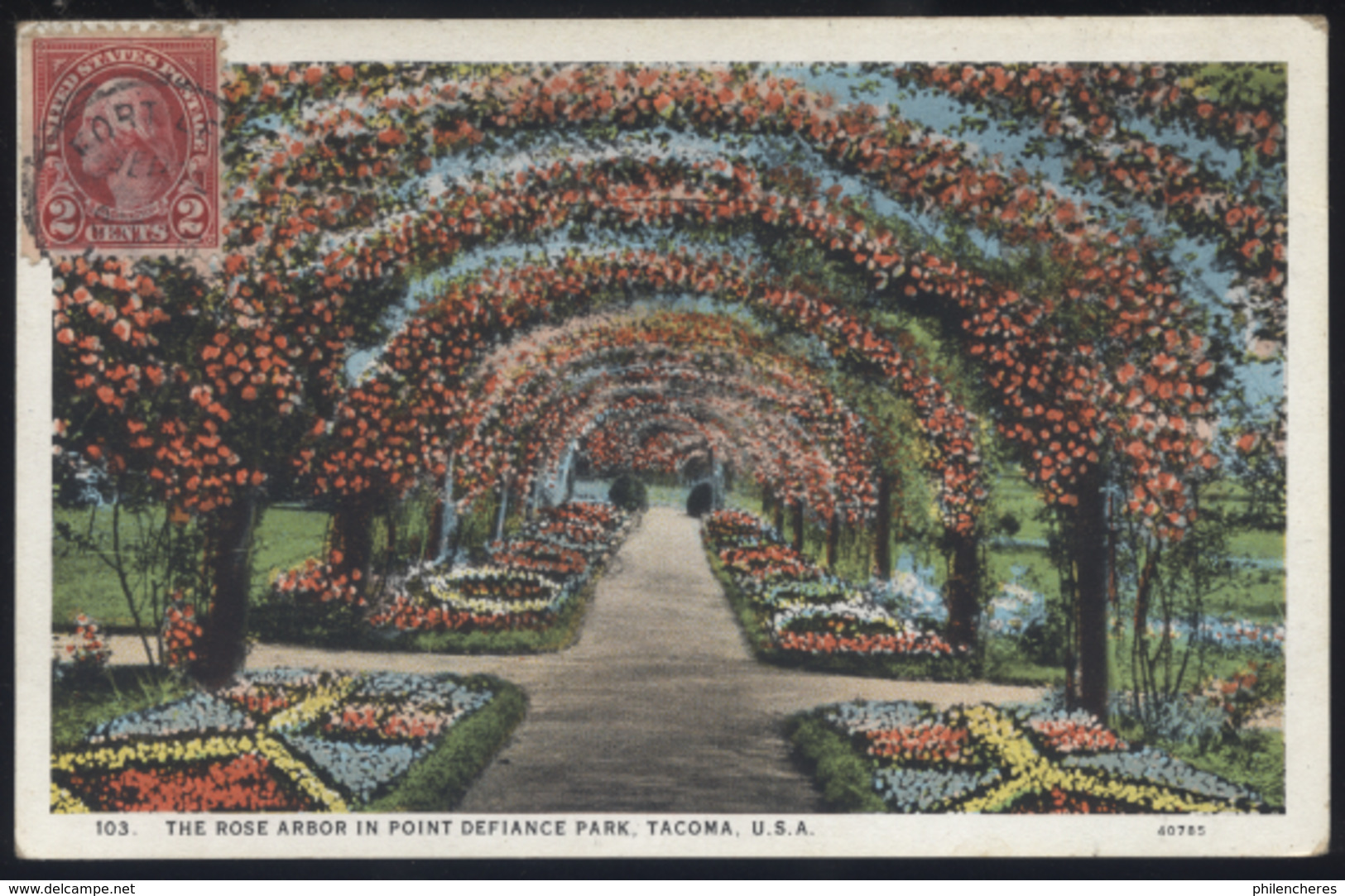 CPA - (Etats-Unis) The Rose Arbor In Point Defiance Park, Tacoma, U.S.A. - Tacoma