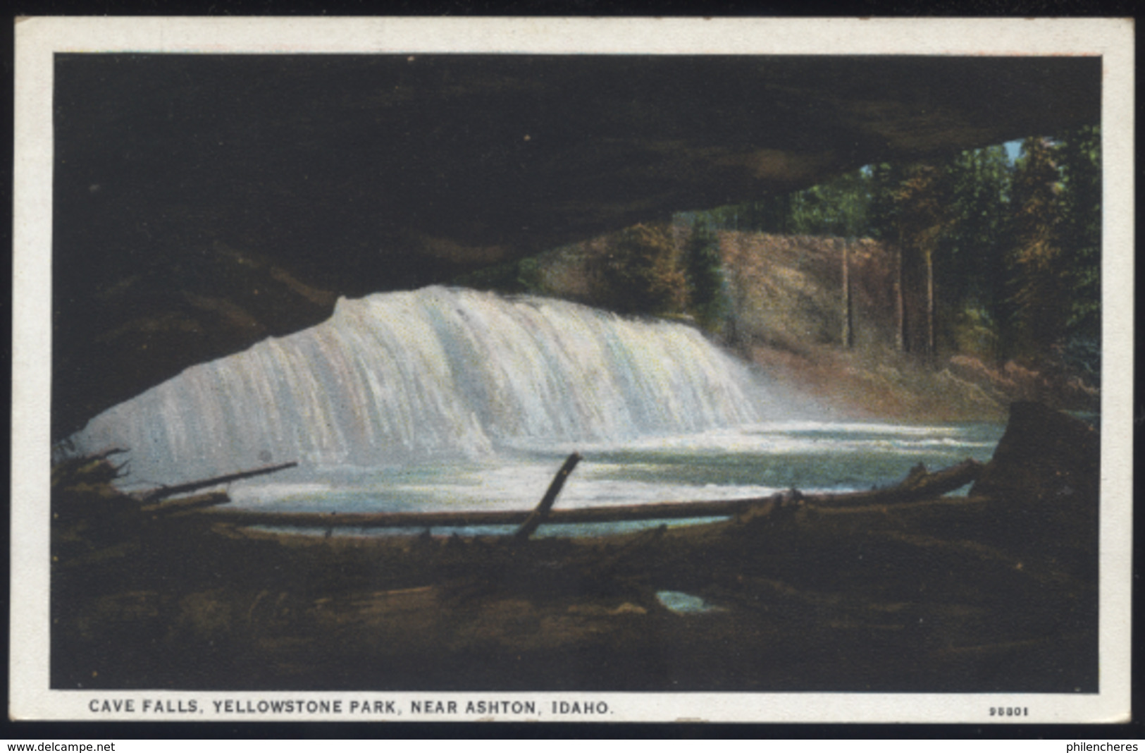 CPA - (Etats-Unis) Cave Falls, Yellowstone Park, Near Ashton, Idaho - Autres & Non Classés
