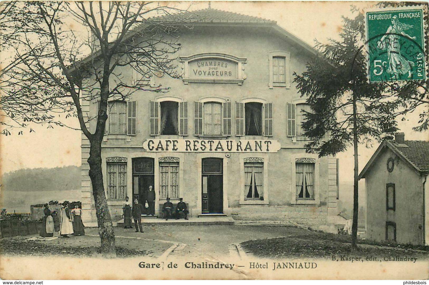 HAUTE MARNE  CHALINDREY  Gare Hotel JANNIAUD - Chalindrey