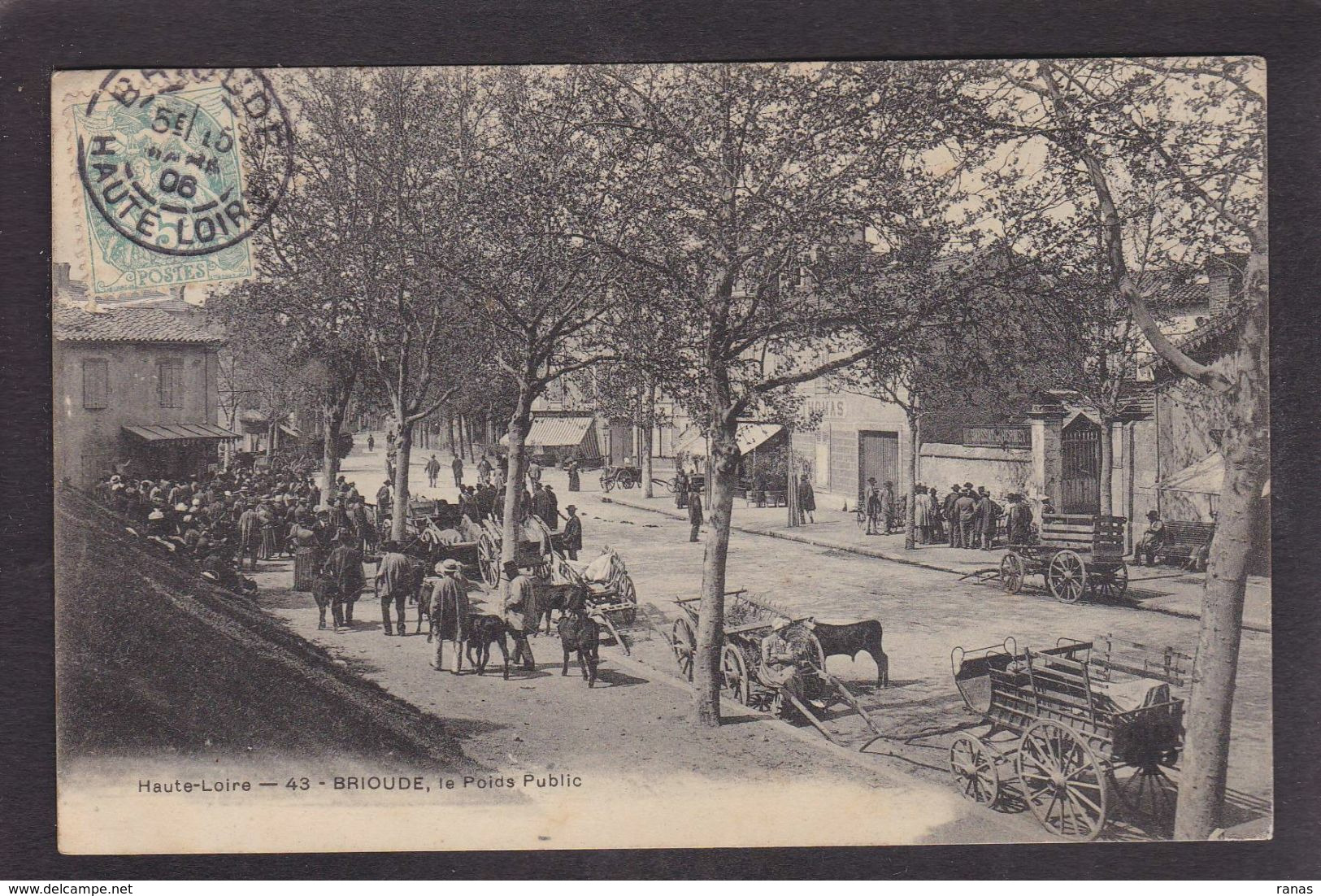 CPA Haute Loire 43 Brioude Bascule Le Poids Public Circulé - Brioude