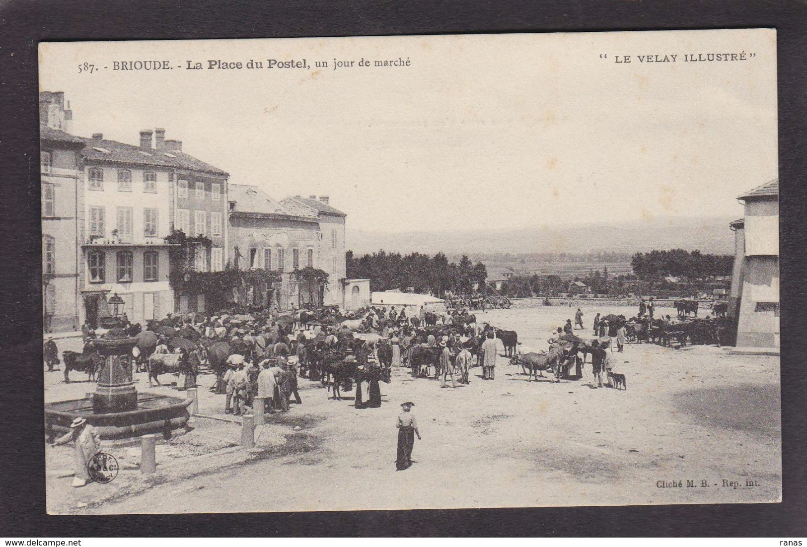 CPA Haute Loire 43 Brioude Marché Market Non Circulé - Brioude