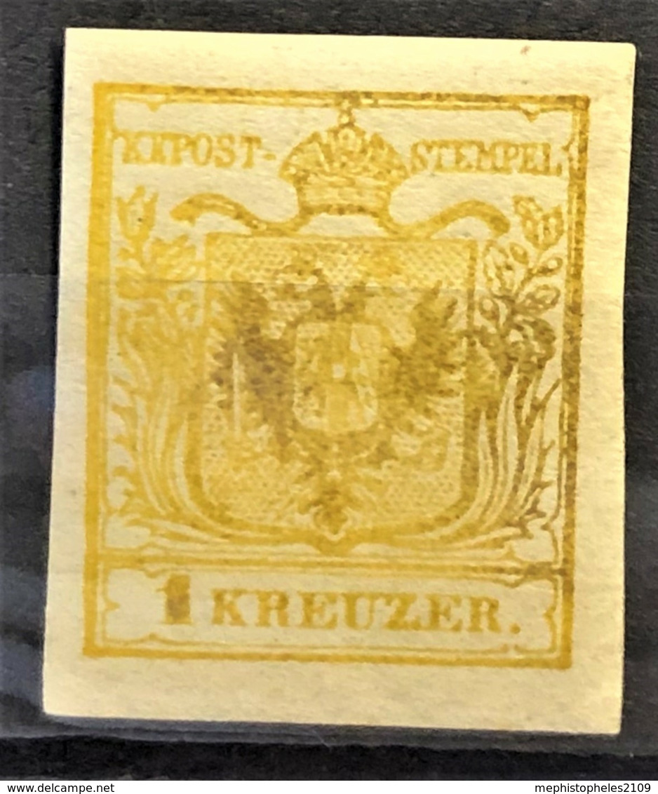 AUSTRIA 1850 - MNH - ANK 1Nb. - Neudruck 1884 - 1kr - Prove & Ristampe