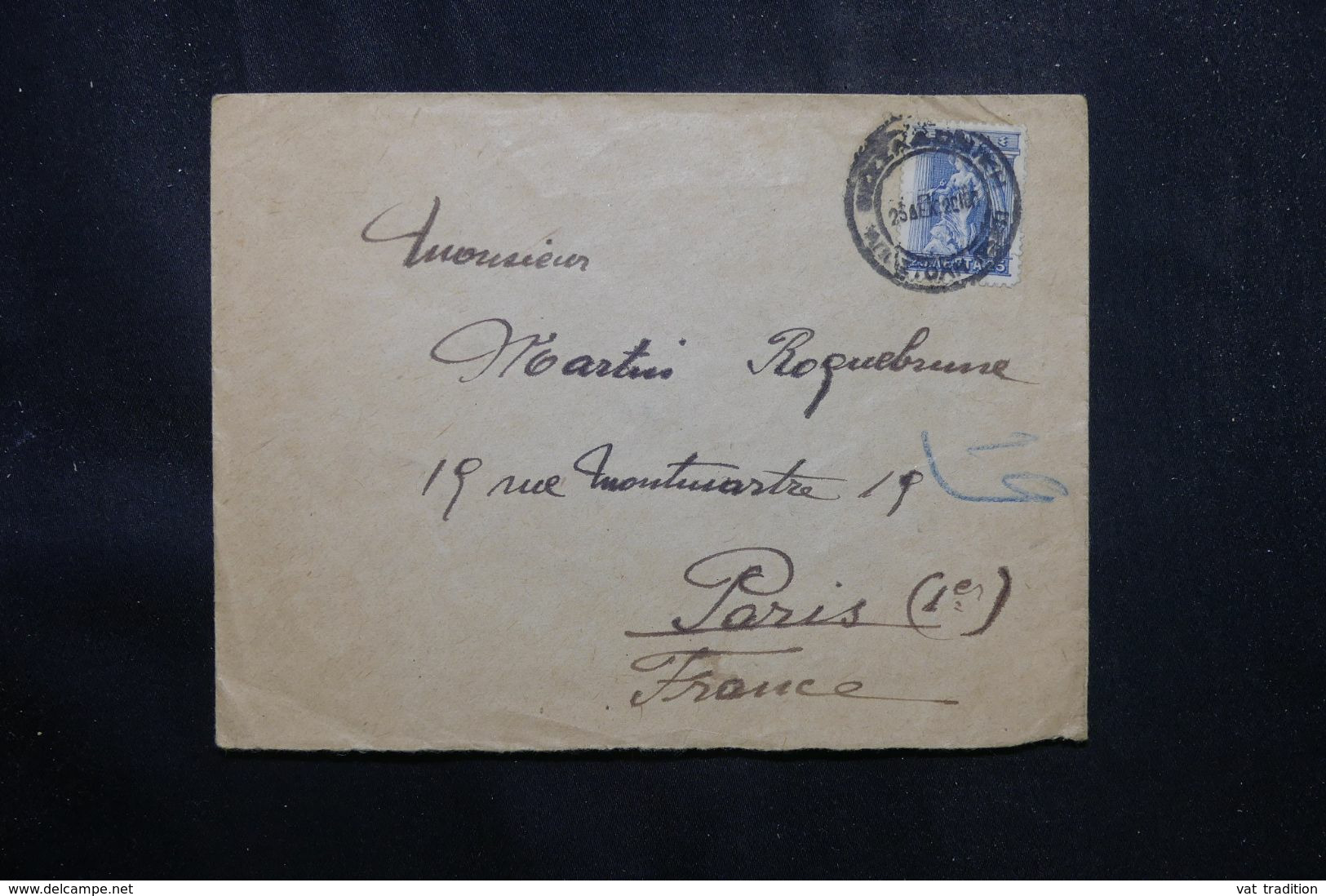 GRECE - Enveloppe Pour La France En 1922 - L 70133 - Covers & Documents