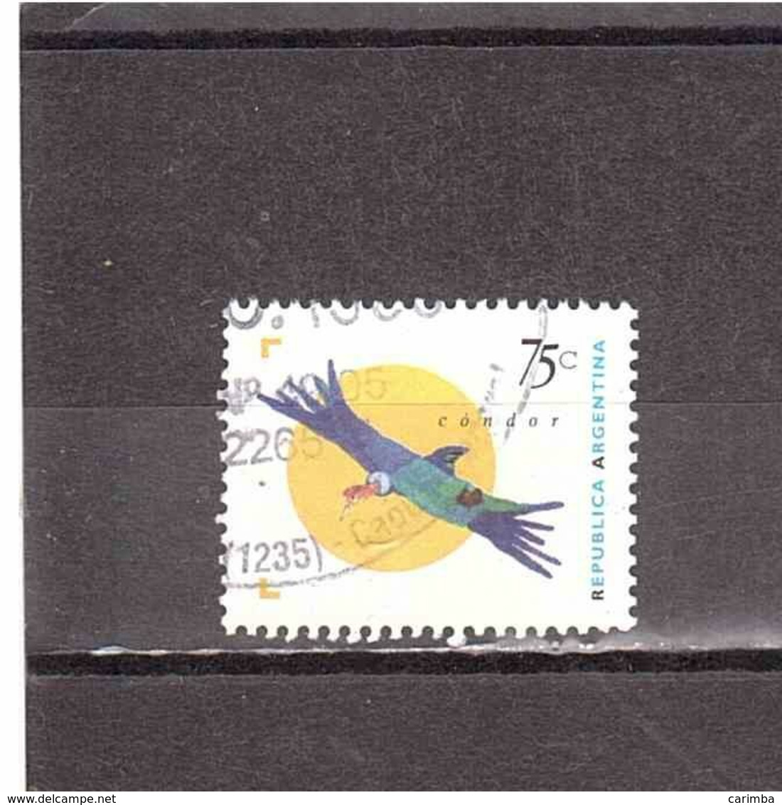 ARGENTINA 1995 75c CONDOR - Used Stamps