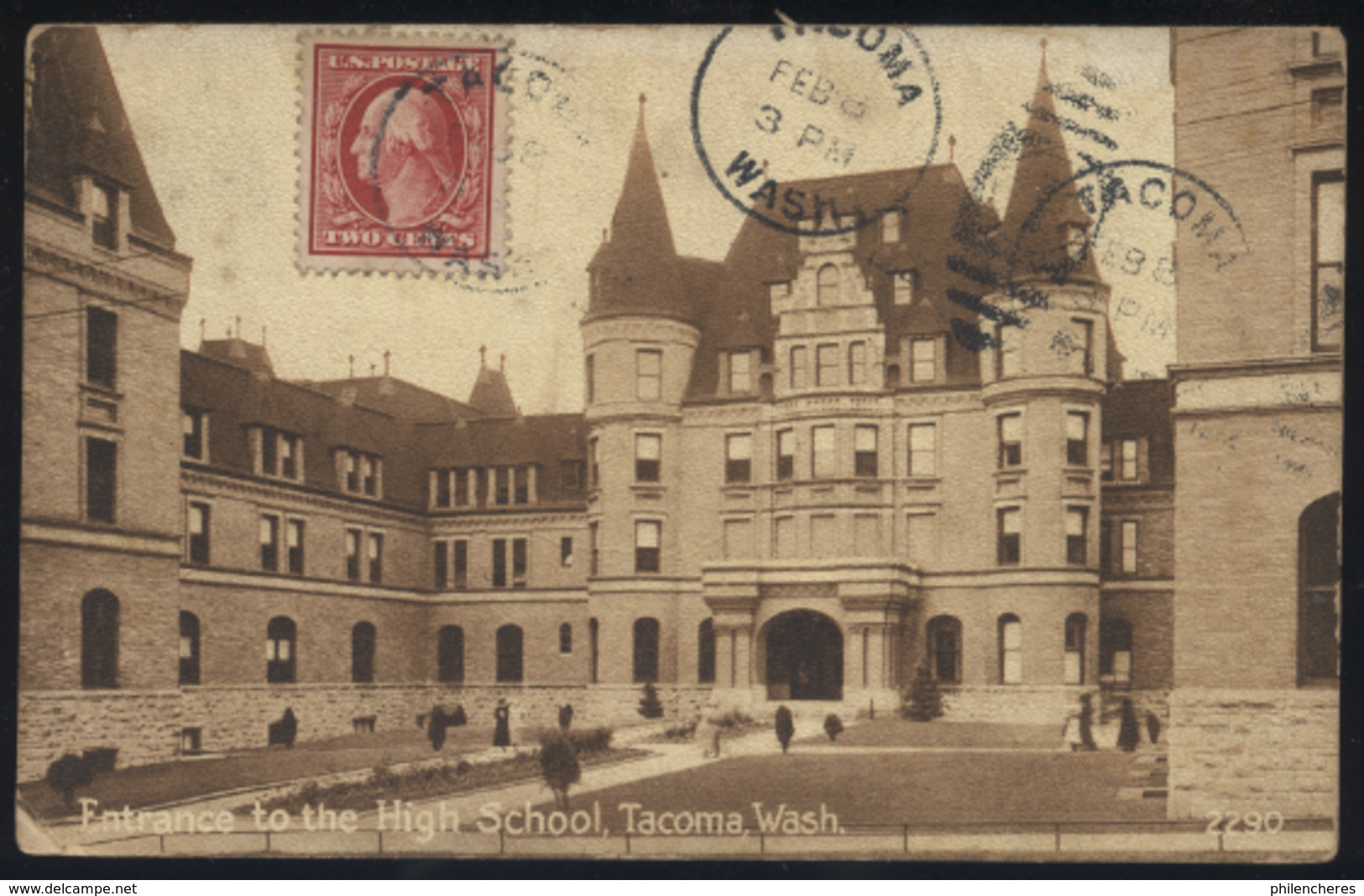 CPA - (Etats-Unis) Entrance To The High School, Tacoma, Wash. - Tacoma