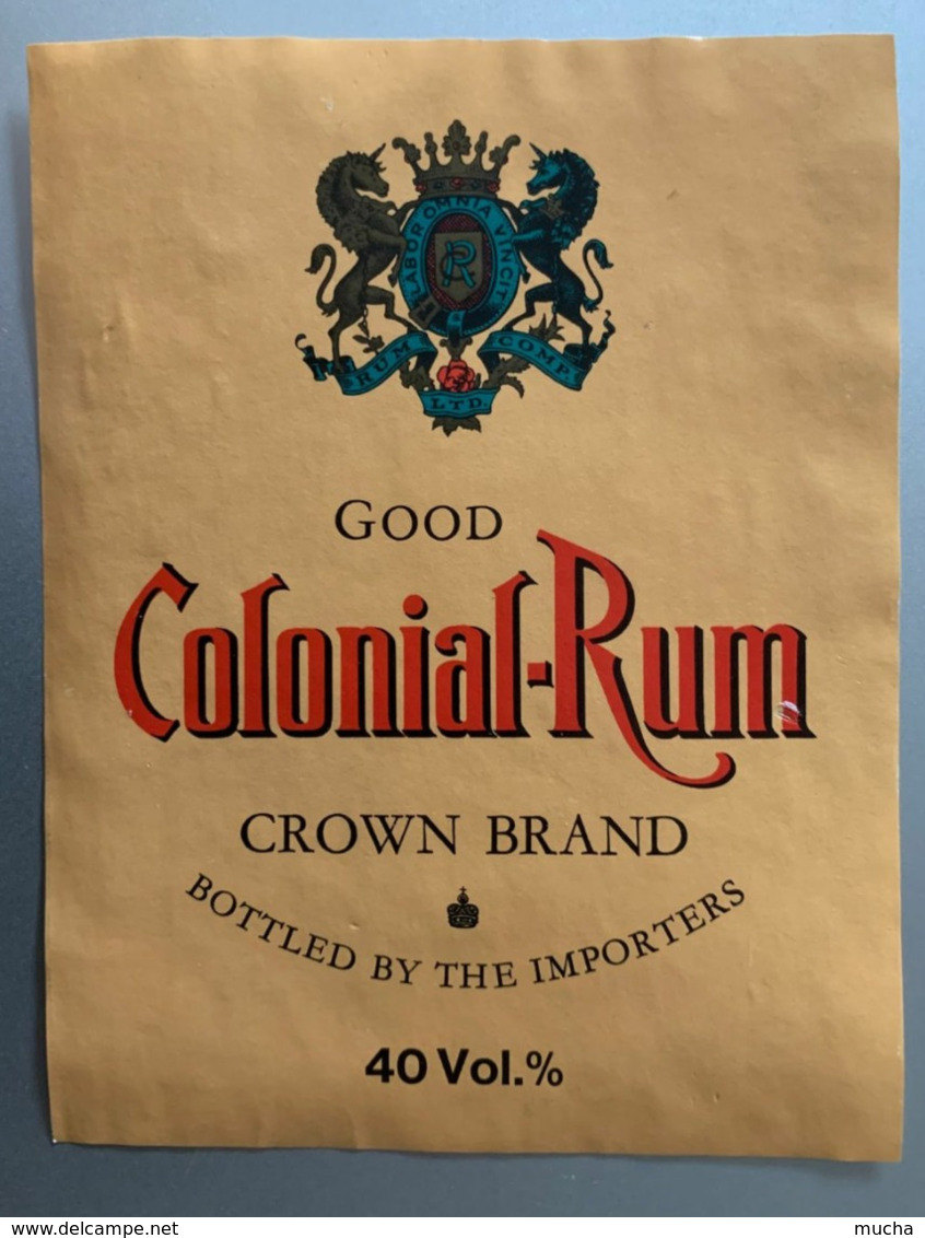 15710 - Good Colonial-Rum Crown Brand - Rhum