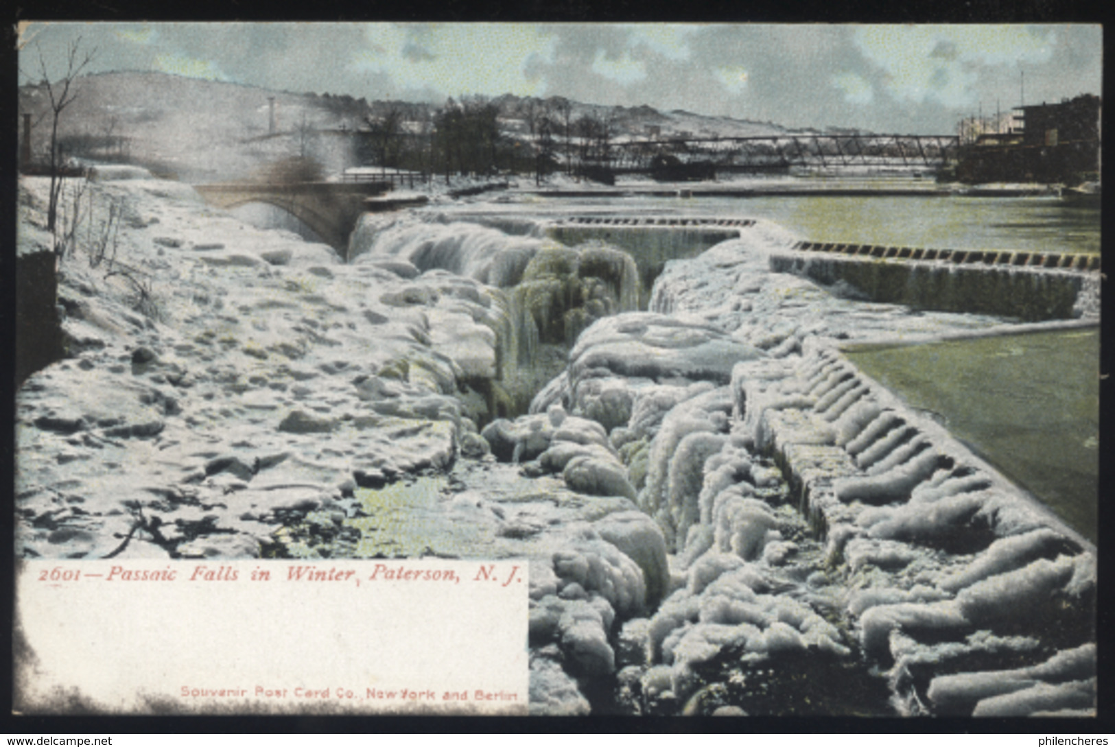 CPA - (Etats-Unis) Passaic Falls In Winter, Paterson, N.J. - Paterson