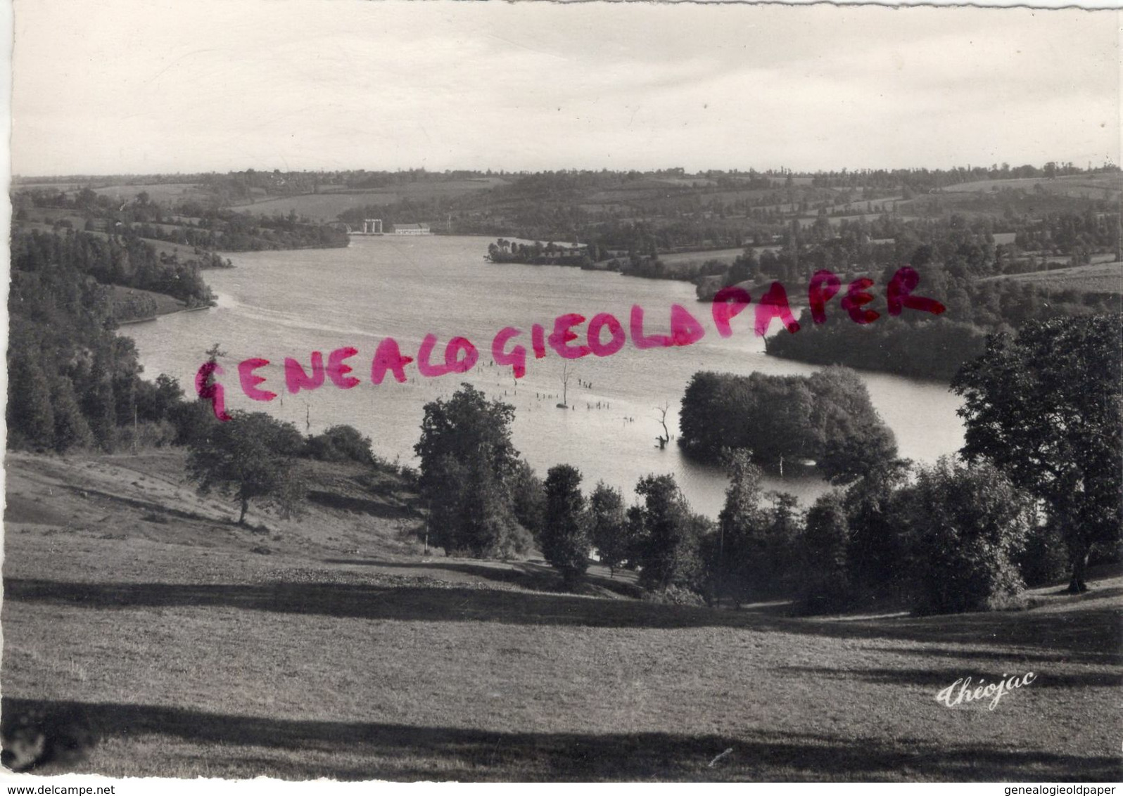 86 - AVAILLES LIMOUZINE -LA VALLE DE LA VIENNE-VUE PANORAMIQUE DU LAC DE JOUSSEAU- AU LOIN LE BARRAGE - Availles Limouzine