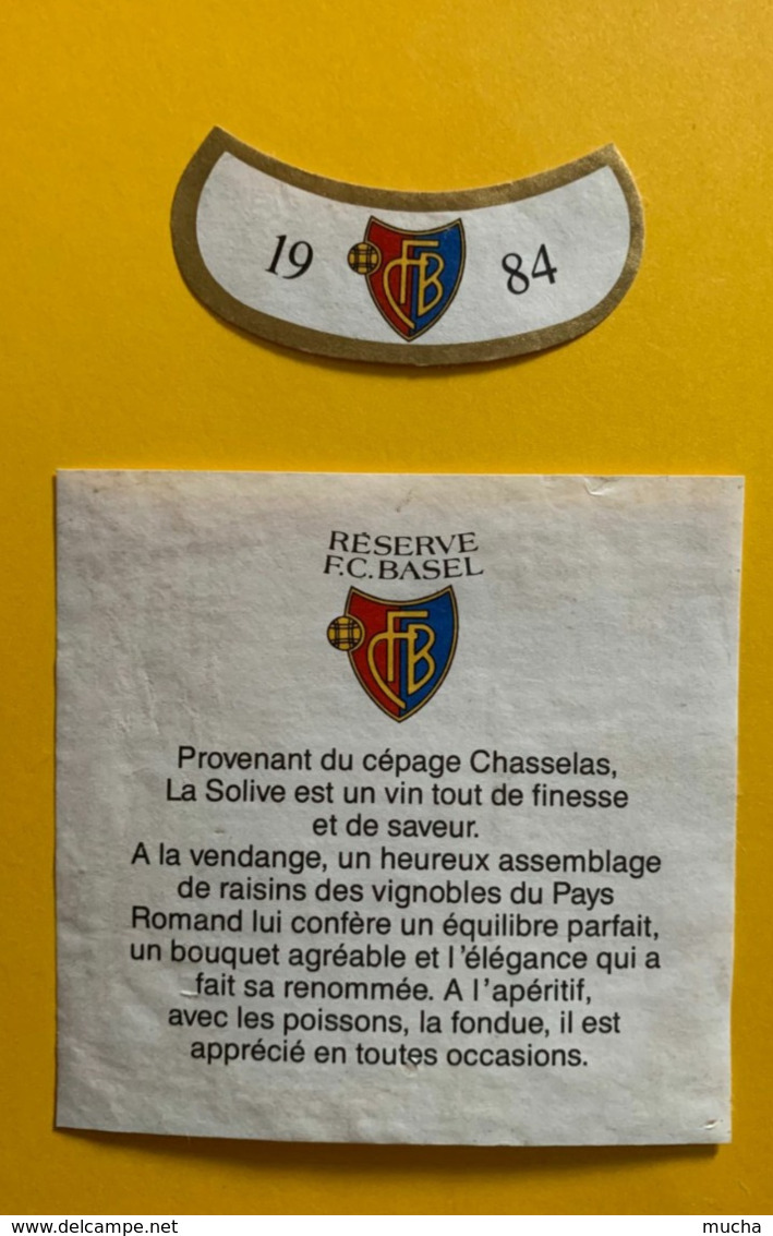 15716 - Réserve F.C. Basel 1984 Chasselas La Solive - Football