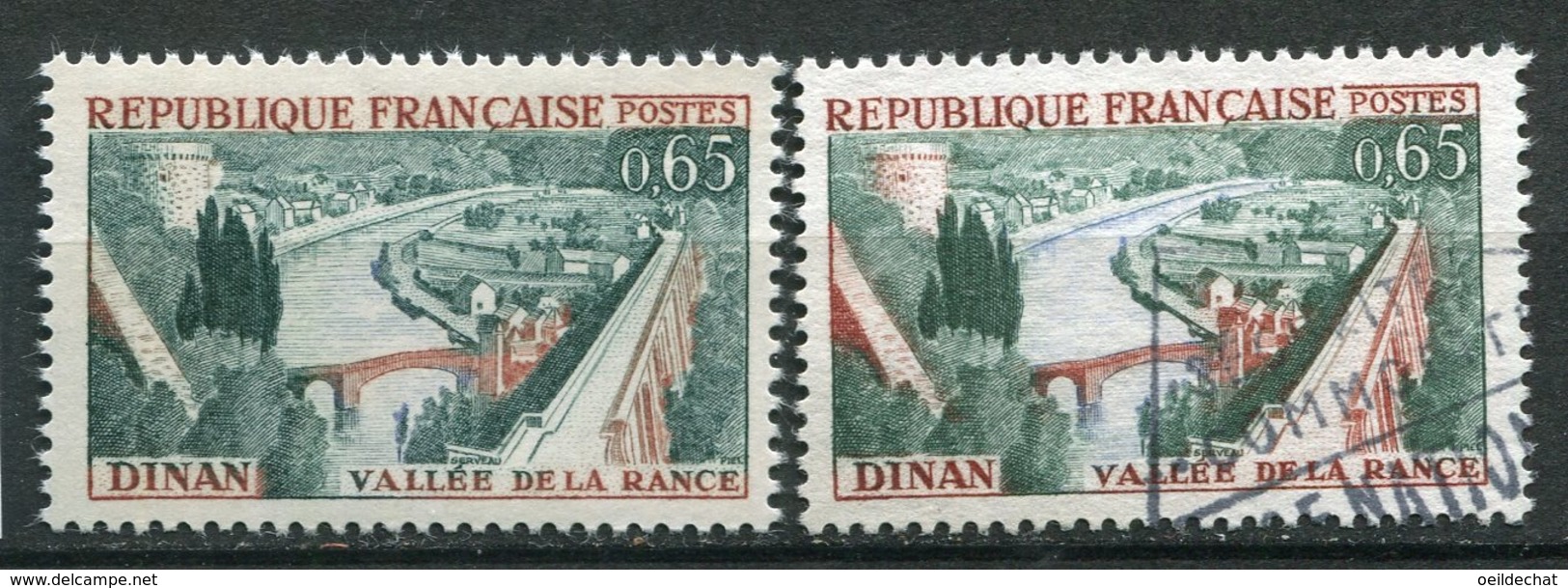 19358 FRANCE  N°1315q**(Cérés) 65c. : Sans Le Bleu Rivière Verte + Normal (non Fourni)  1961 TB - Nuevos