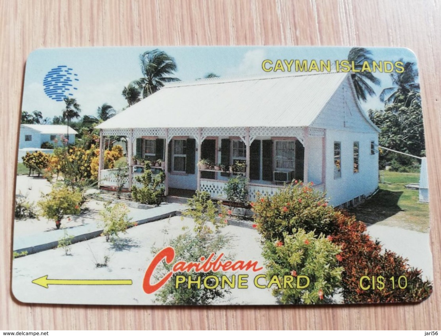 CAYMAN ISLANDS  CI $ 10,-  CAY-8C  CONTROL NR 8CCIC  WHITE CAYMAN HOUSE   NEW  LOGO     Fine Used Card  ** 3077** - Kaimaninseln (Cayman I.)