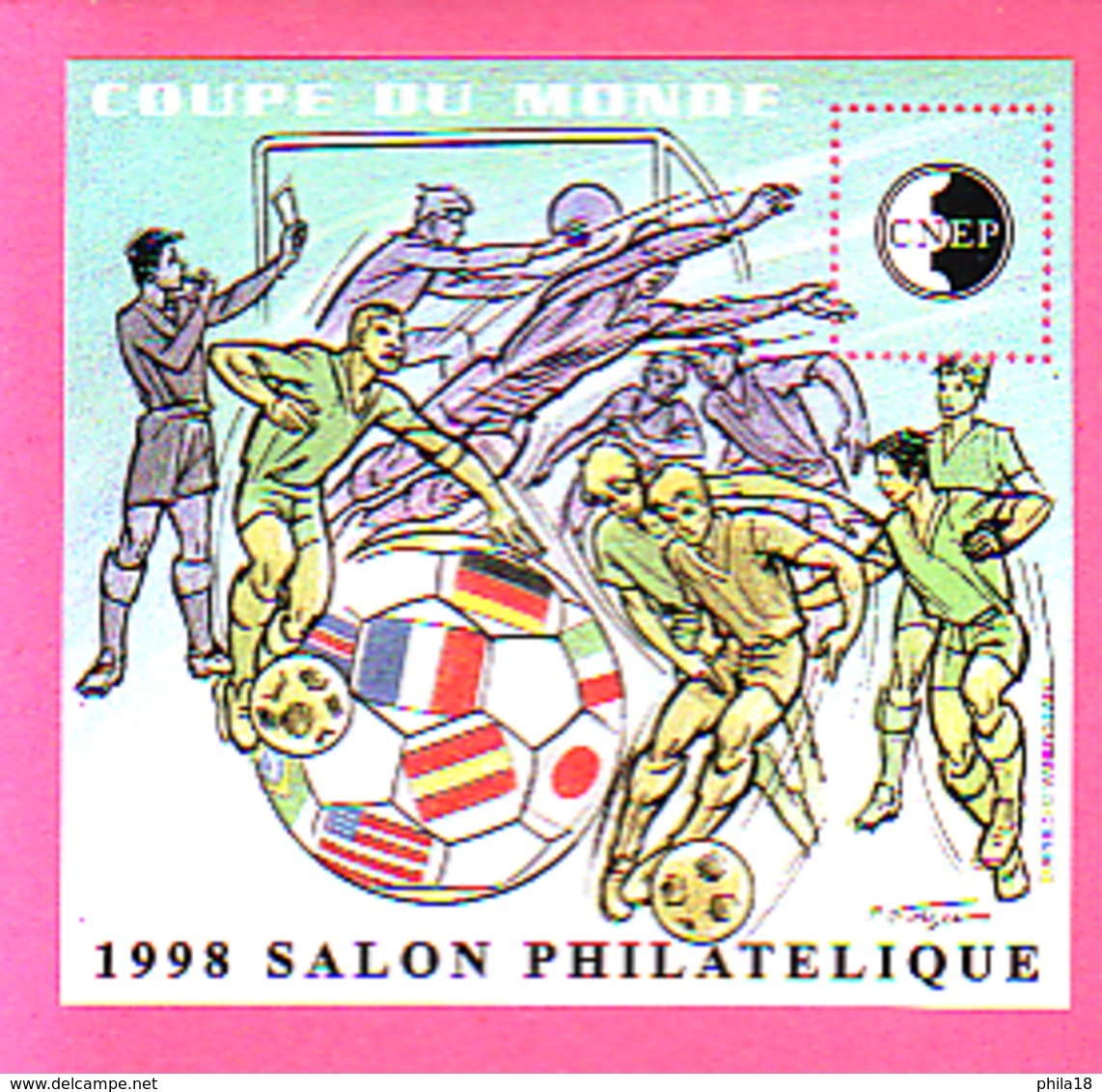 BLOC CNEP 1998 N° 26 ** SALON PHILATELIQUE COUPE DU MONDE DE FOOT - CNEP