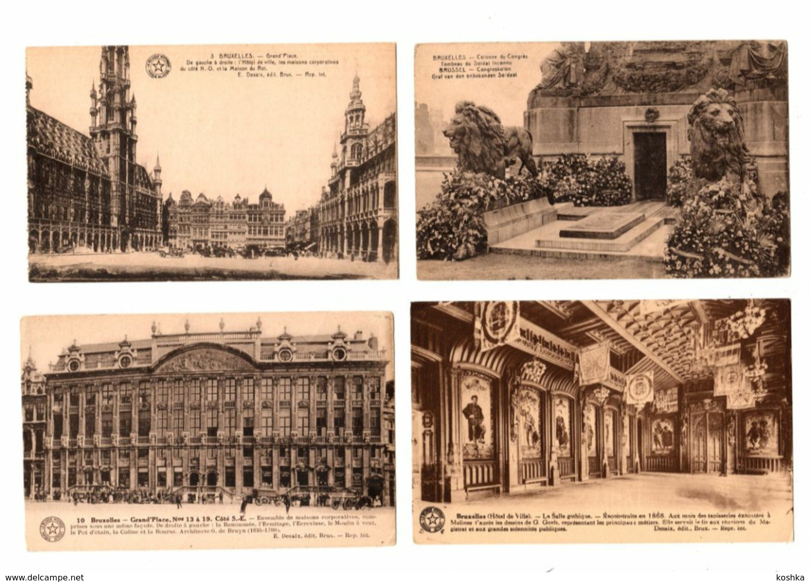 BRUSSEL - BRUXELLES Lot Van 14 Kaarten/ Cartes - DESAIX - Loten, Series, Verzamelingen