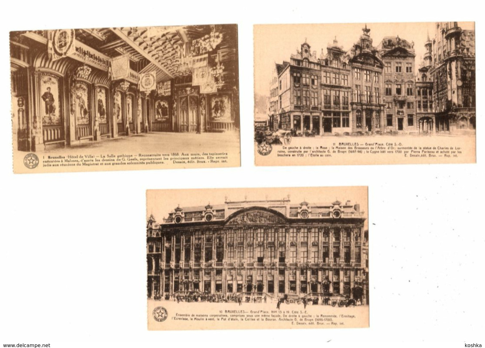 BRUSSEL - BRUXELLES Lot Van 14 Kaarten/ Cartes - DESAIX - Sets And Collections