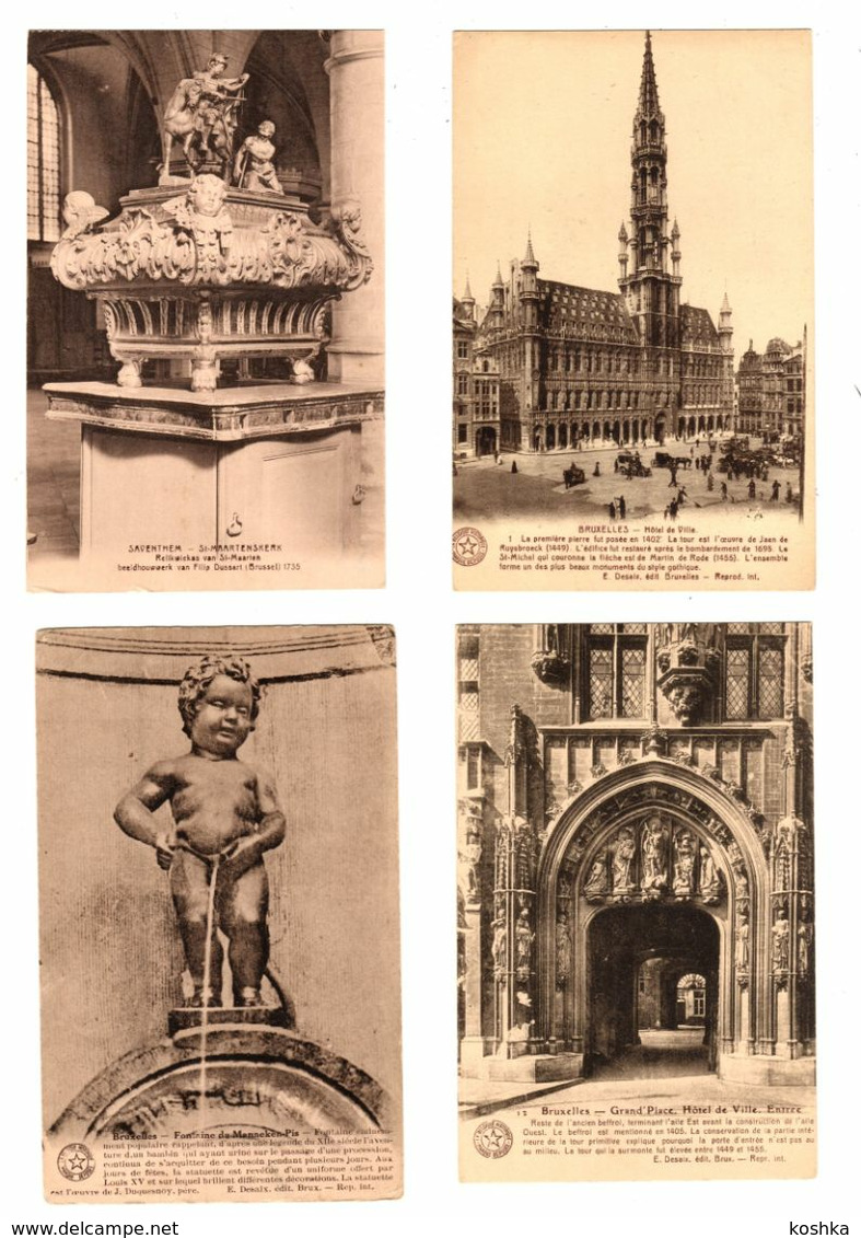 BRUSSEL - BRUXELLES Lot Van 14 Kaarten/ Cartes - DESAIX - Loten, Series, Verzamelingen