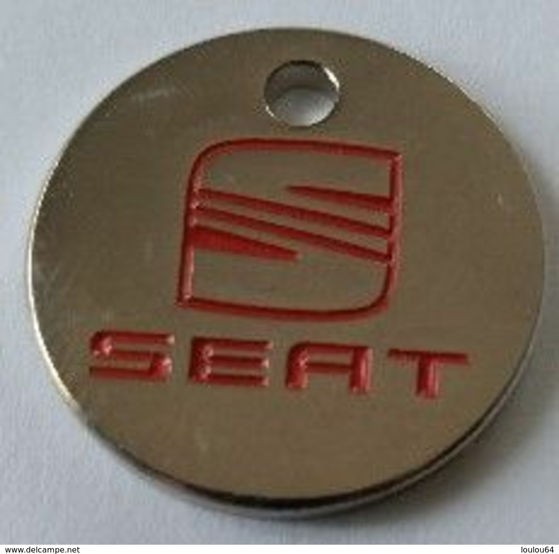 Jeton De Caddie - Automobiles - SEAT - RENNES (35) - En Métal - - Trolley Token/Shopping Trolley Chip