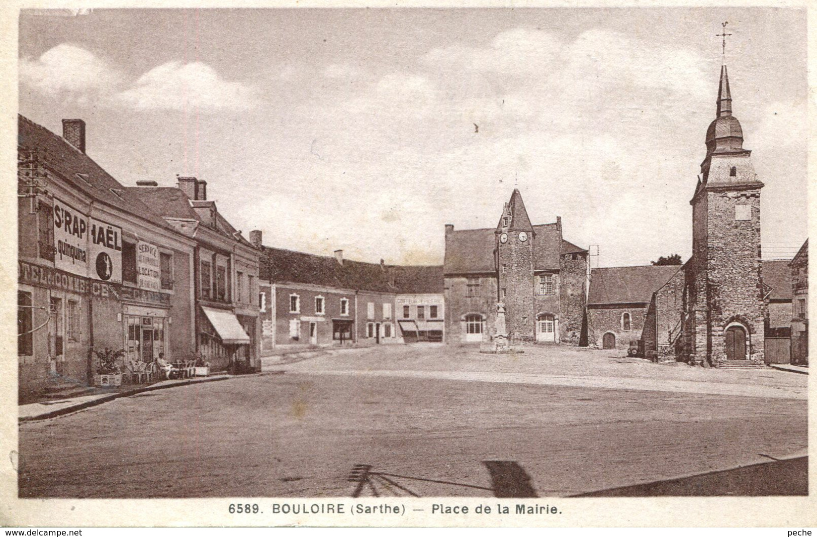 N°3011 R -cpa Bouloire -place De La Mairie- - Bouloire