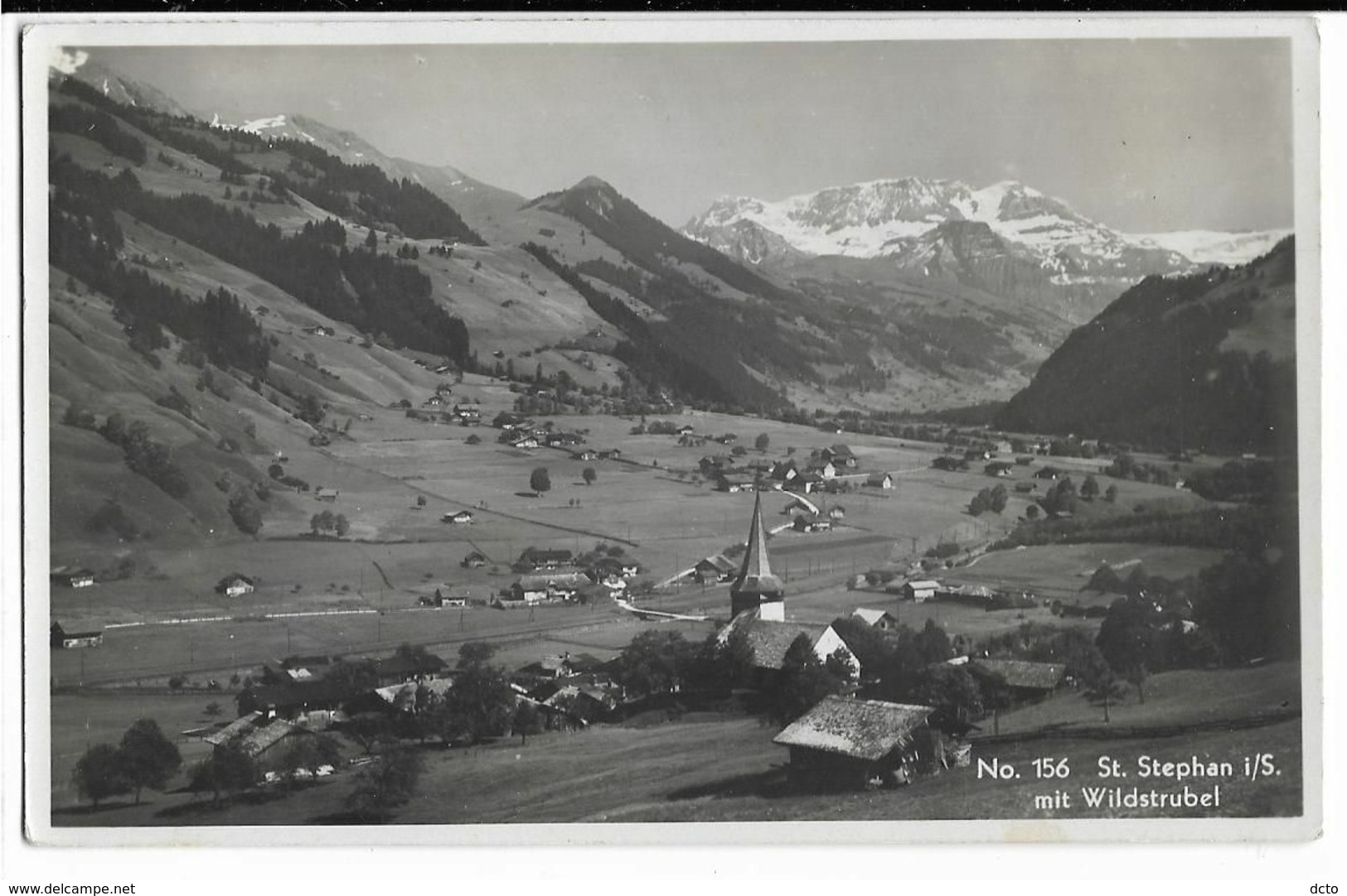 St-STEPHAN I/S. Mit Wildstrubel Ed. Wenger 156, Envoi 1939 - Trub